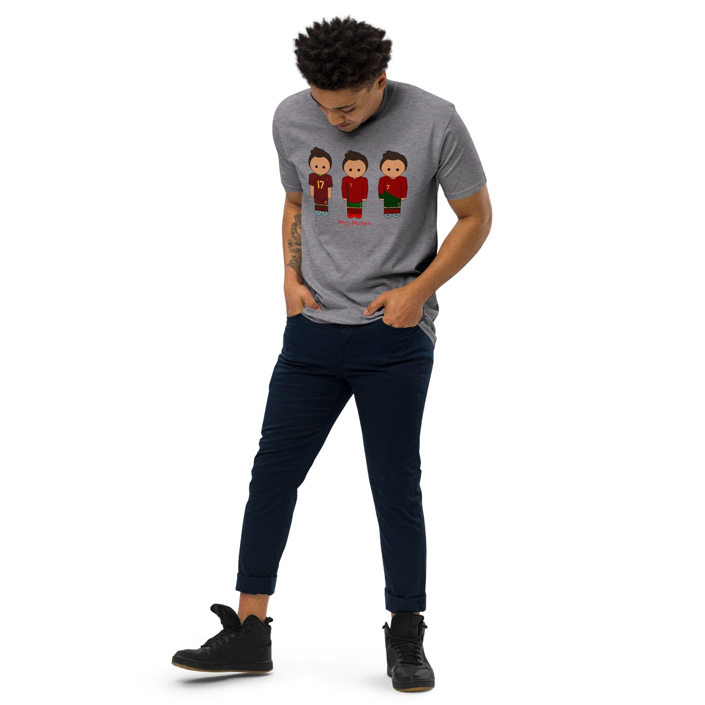 Ronaldo Portugal Home Kits Men’s premium heavyweight tee