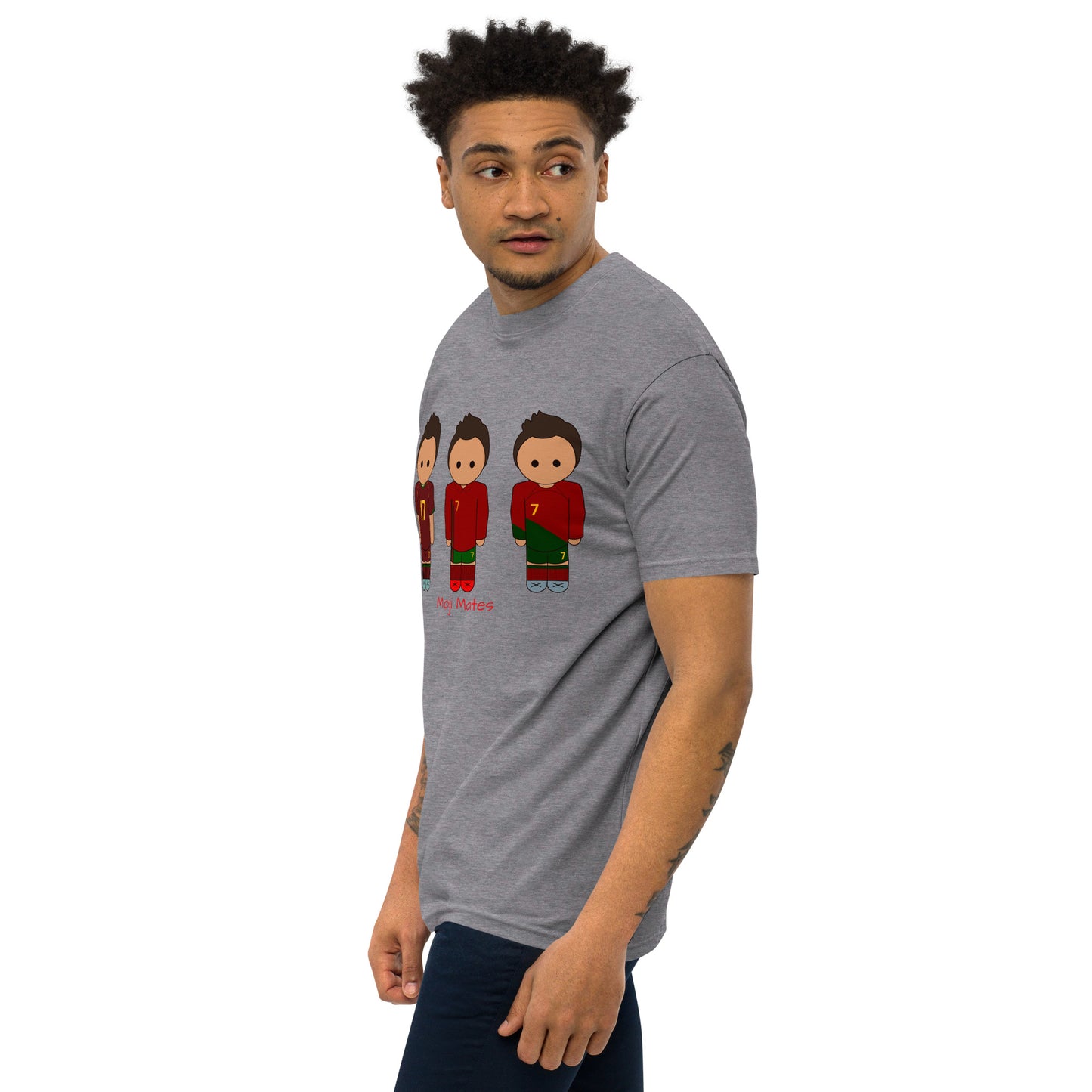 Ronaldo Portugal Home Kits Men’s premium heavyweight tee