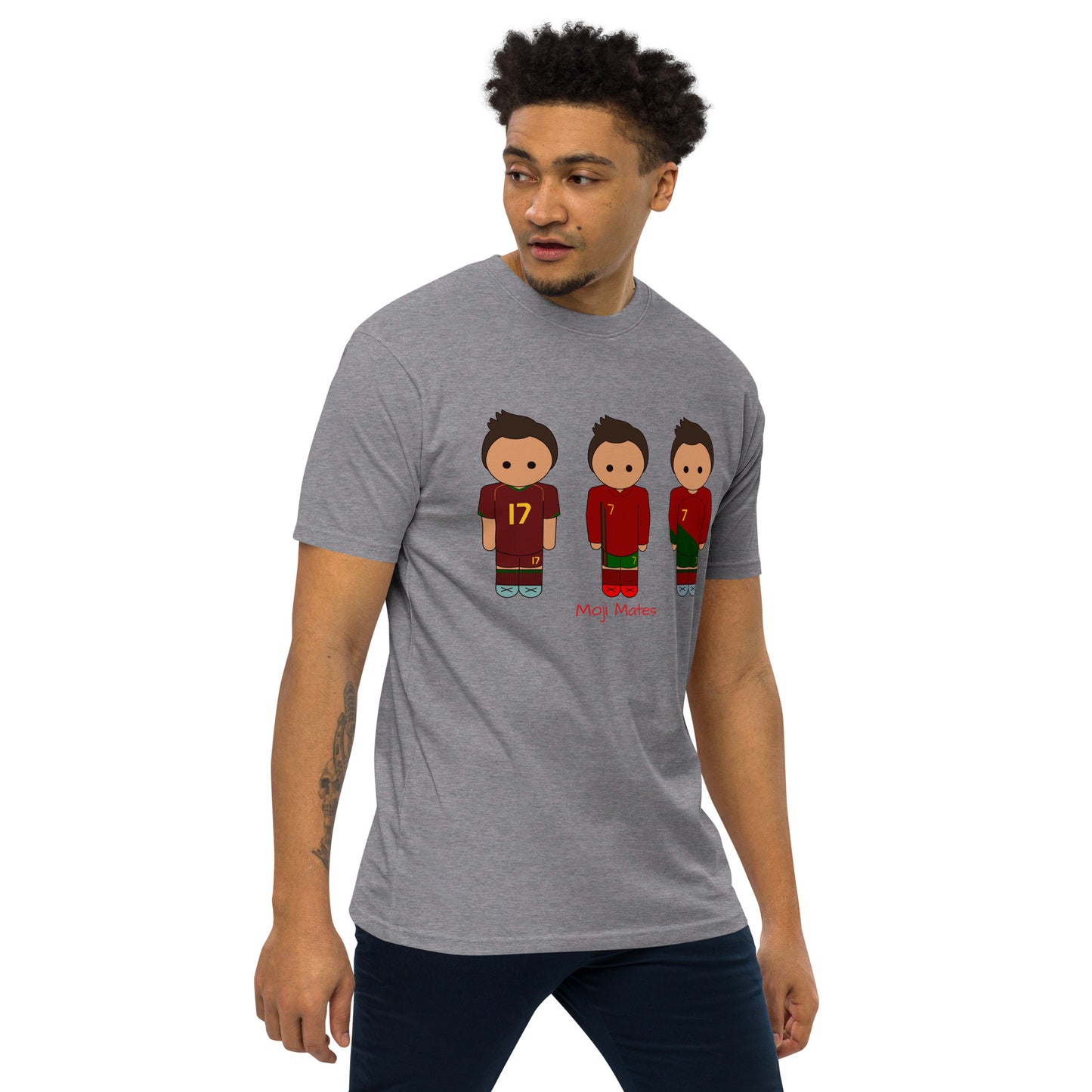 Ronaldo Portugal Home Kits Men’s premium heavyweight tee