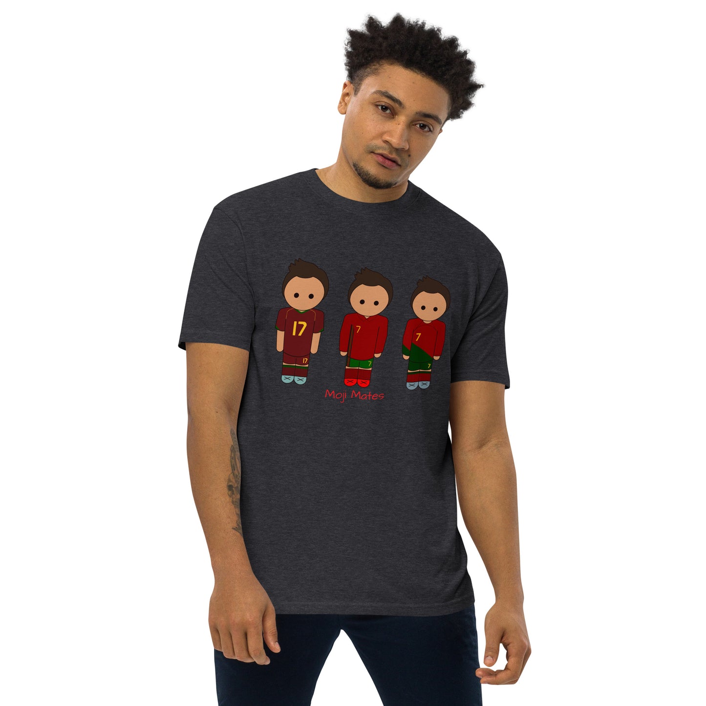Ronaldo Portugal Home Kits Men’s premium heavyweight tee