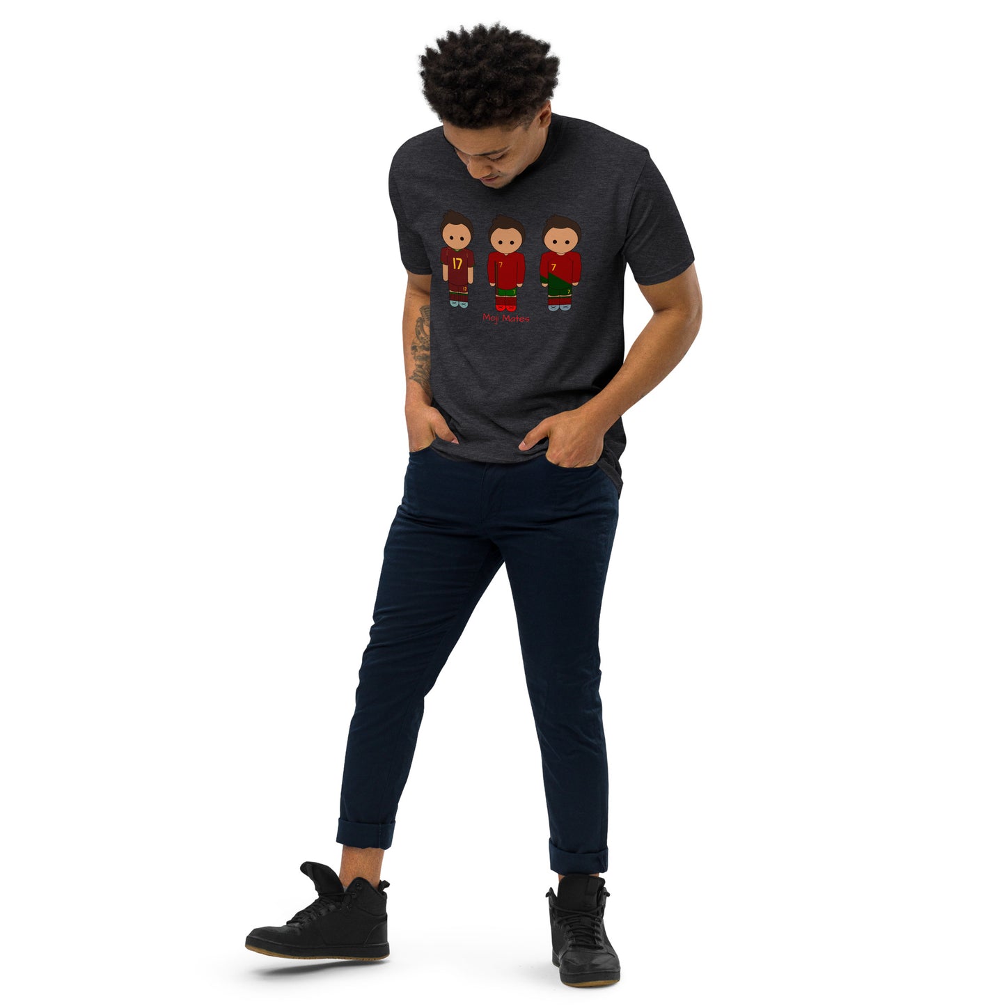 Ronaldo Portugal Home Kits Men’s premium heavyweight tee
