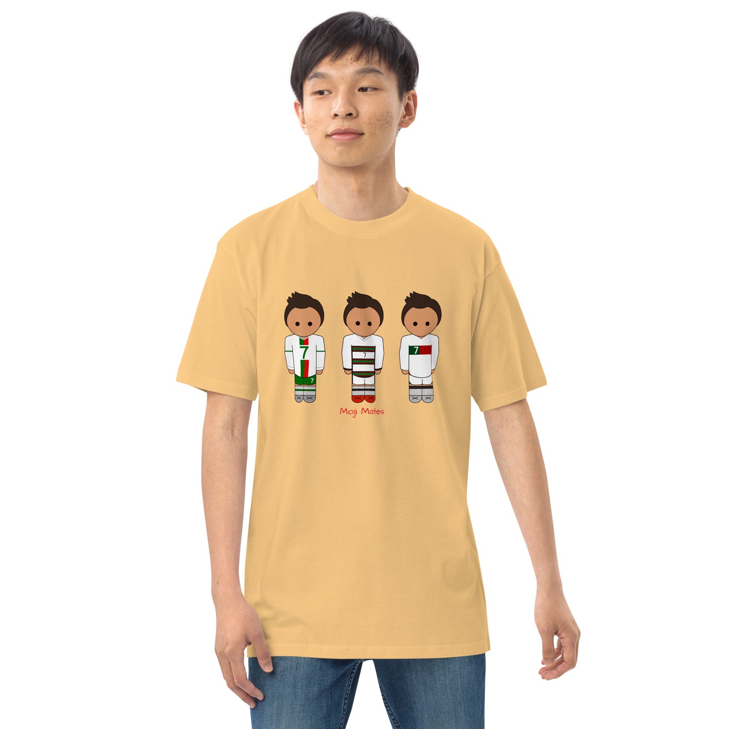 Ronaldo Portugal Away Kit Men’s premium heavyweight tee