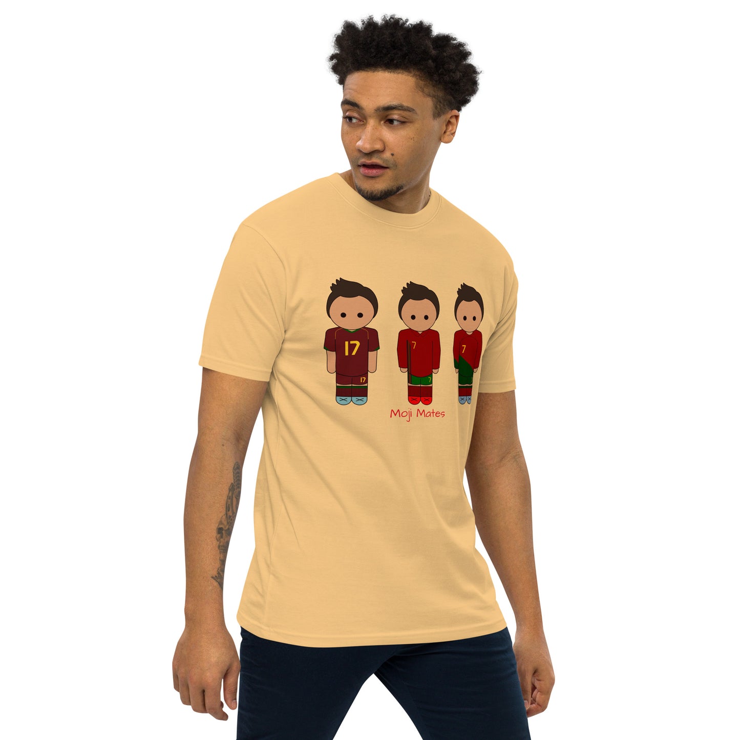 Ronaldo Portugal Home Kits Men’s premium heavyweight tee