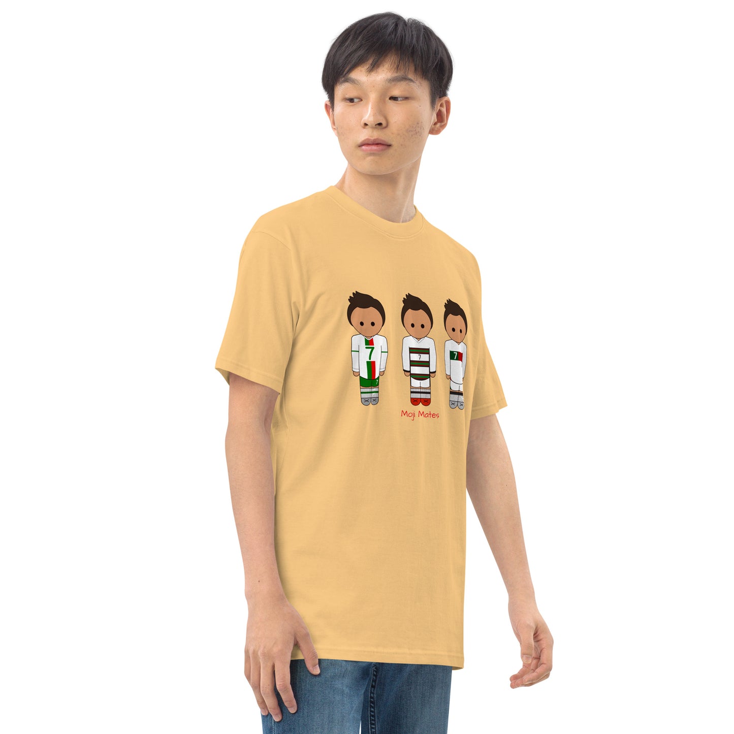 Ronaldo Portugal Away Kit Men’s premium heavyweight tee
