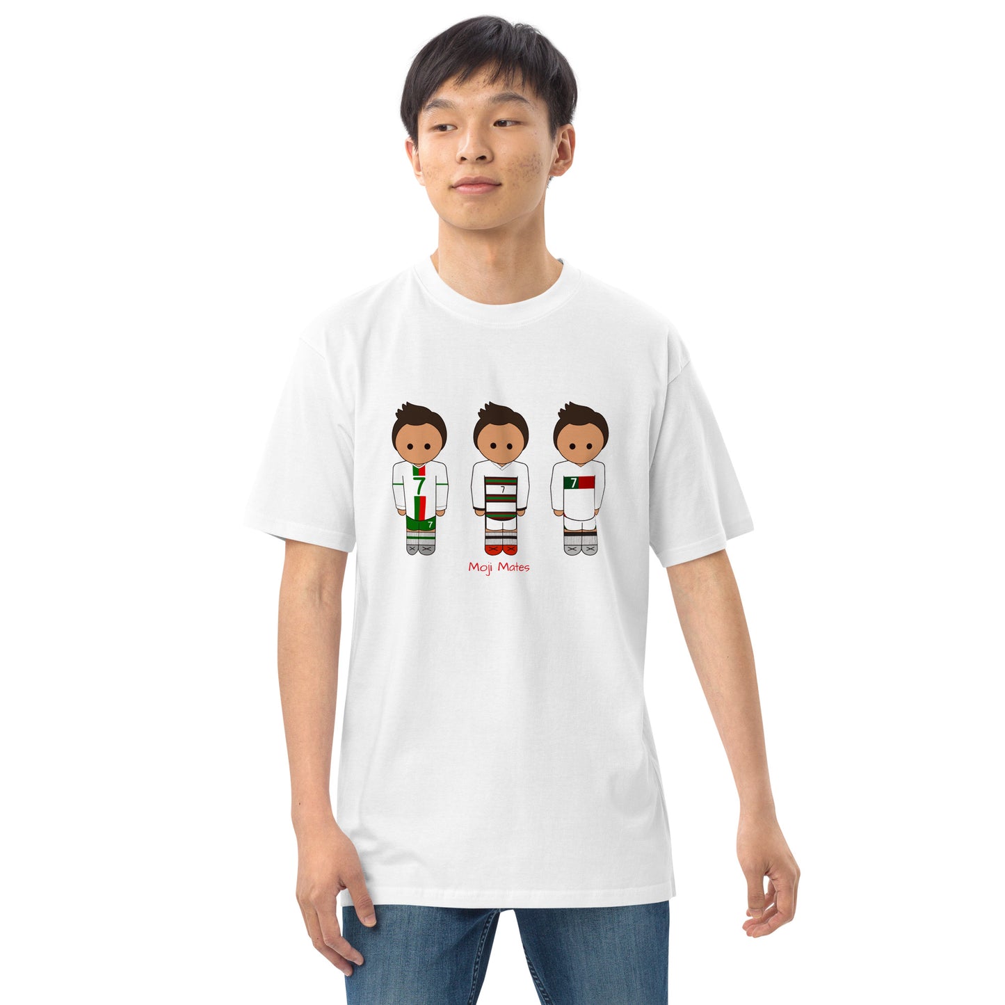 Ronaldo Portugal Away Kit Men’s premium heavyweight tee