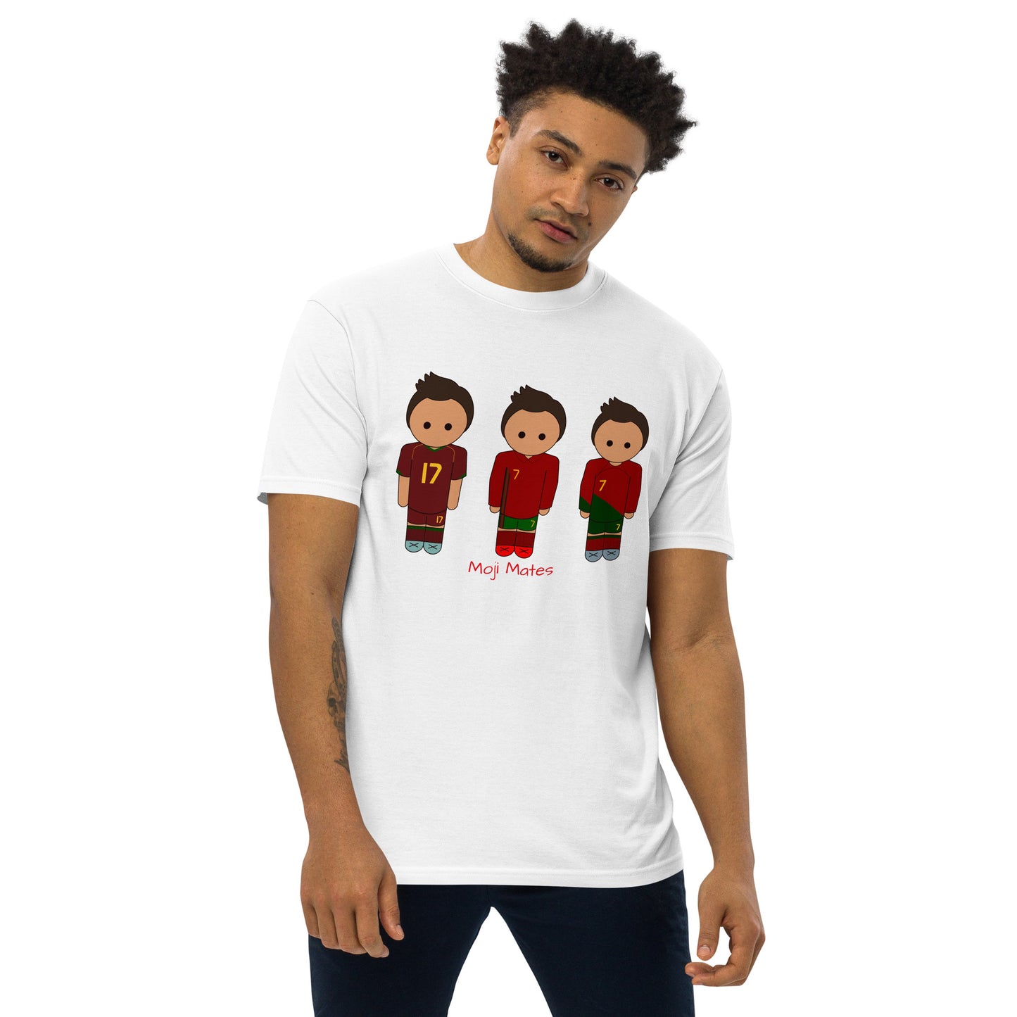 Ronaldo Portugal Home Kits Men’s premium heavyweight tee