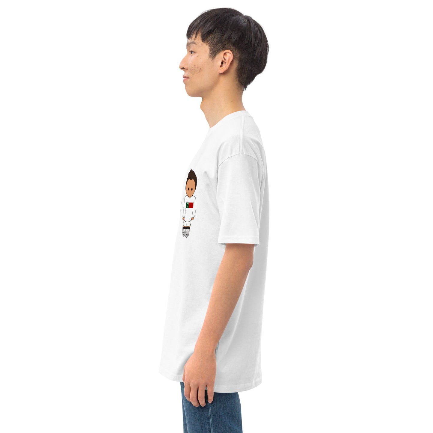 Ronaldo Portugal Away Kit Men’s premium heavyweight tee