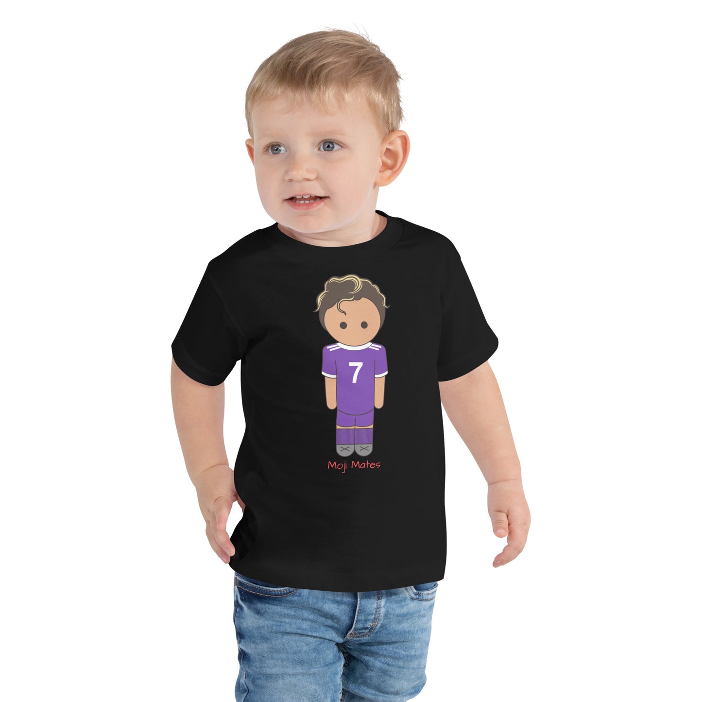 Ronaldo Noodle Hair Real Madrid Toddler Short Sleeve Tee