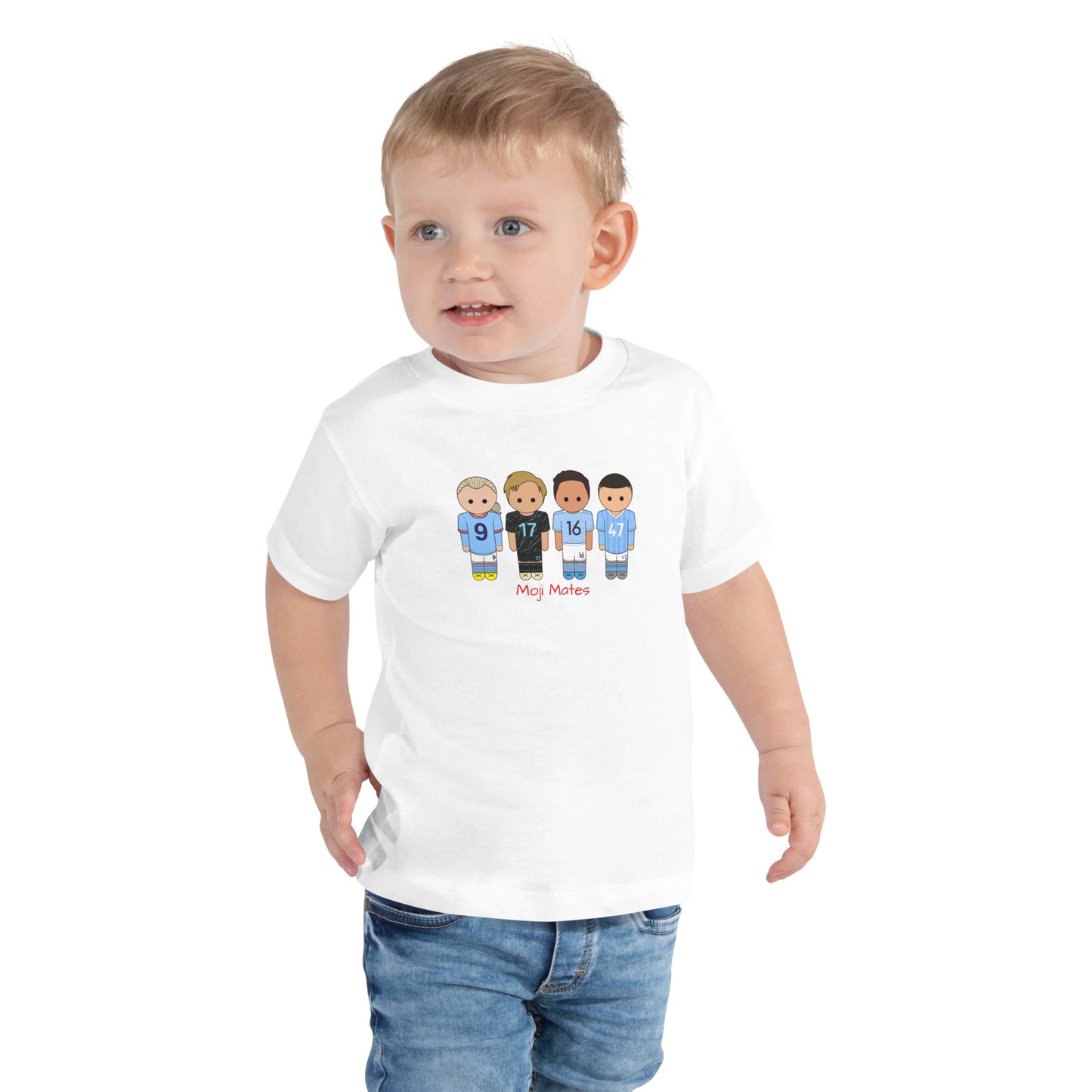 Manchester City Haaland-Foden-De Bruyne-Rodri Toddler Short Sleeve Tee
