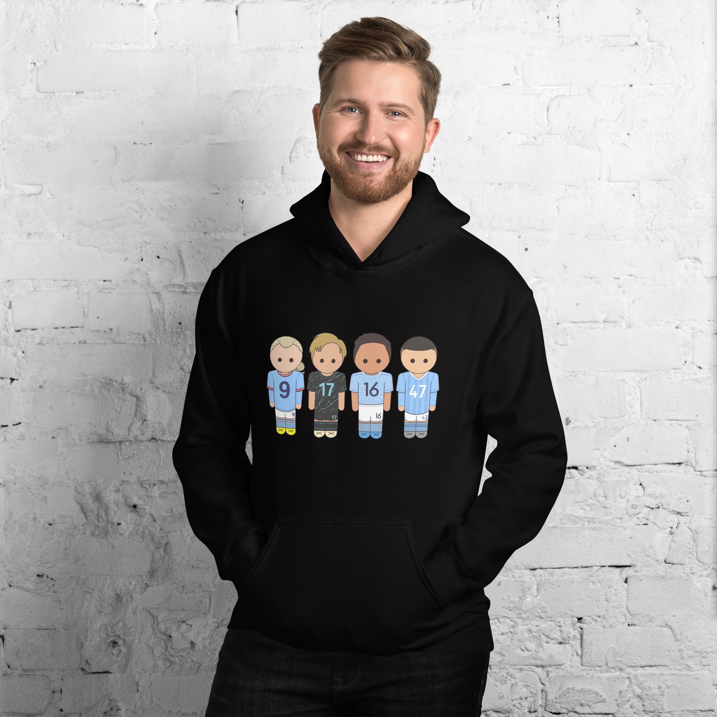 Manchester City Haaland-Foden-De Bruyne-Rodri Unisex Hoodie