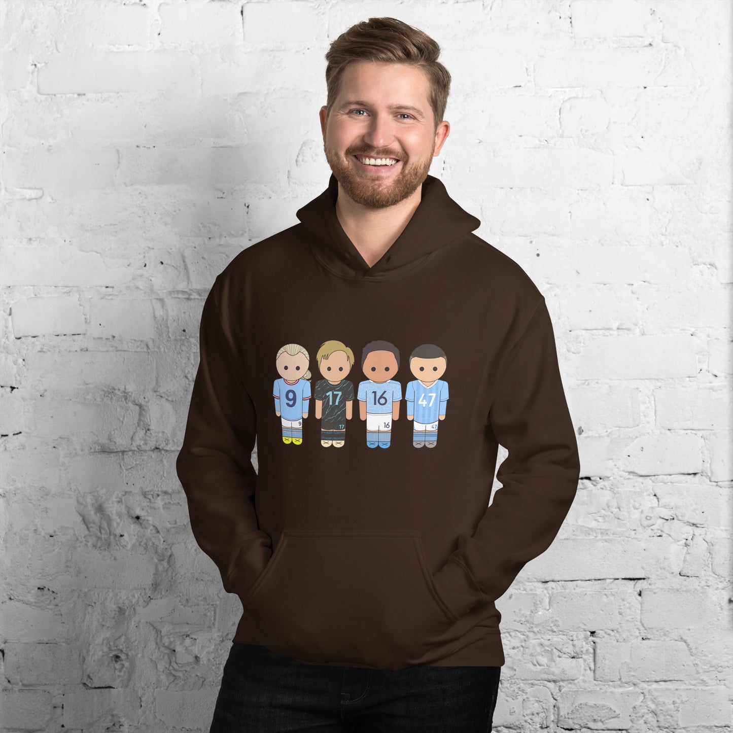 Manchester City Haaland-Foden-De Bruyne-Rodri Unisex Hoodie