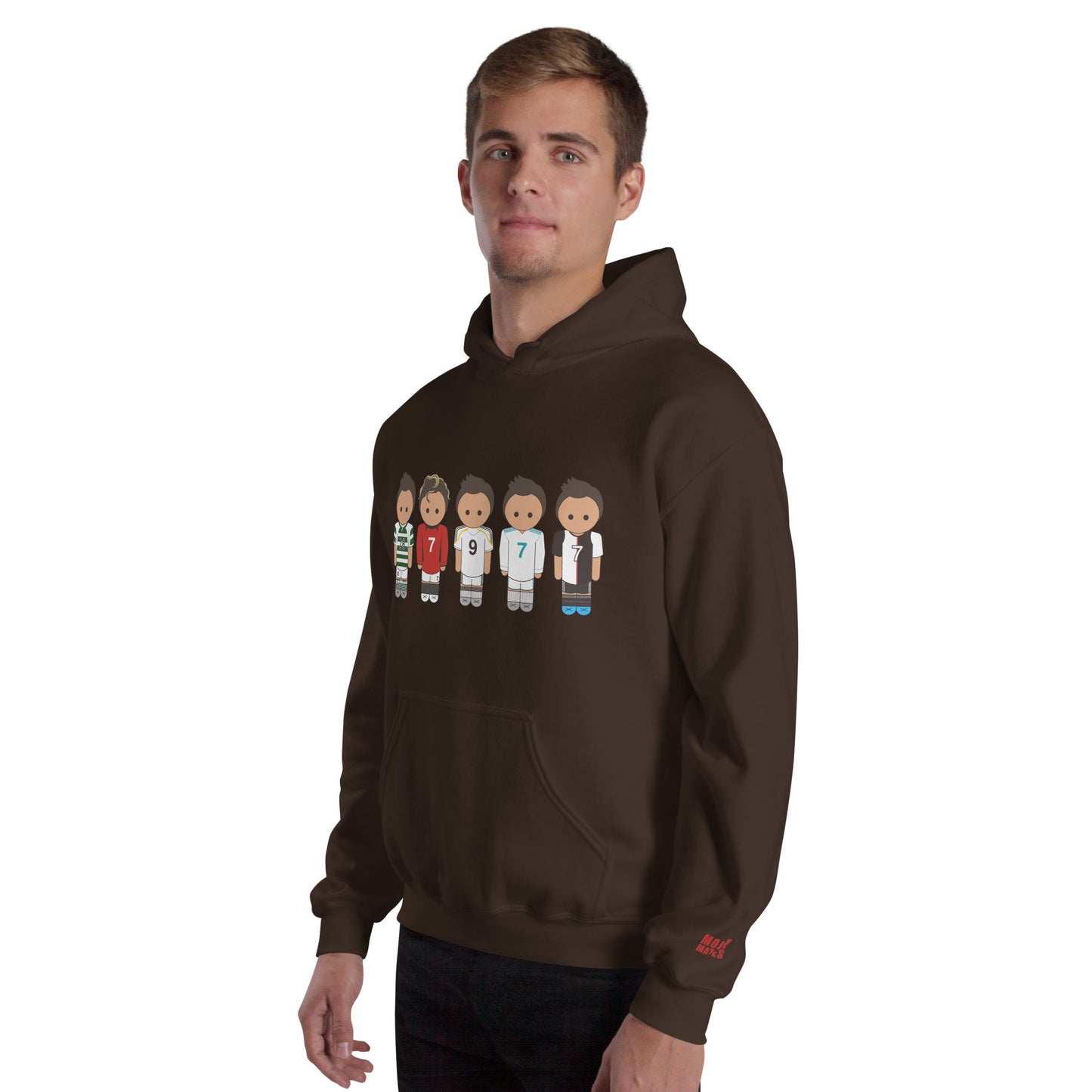 Ronaldo Line Up Manchester United Real Madrid Juventus Unisex Hoodie