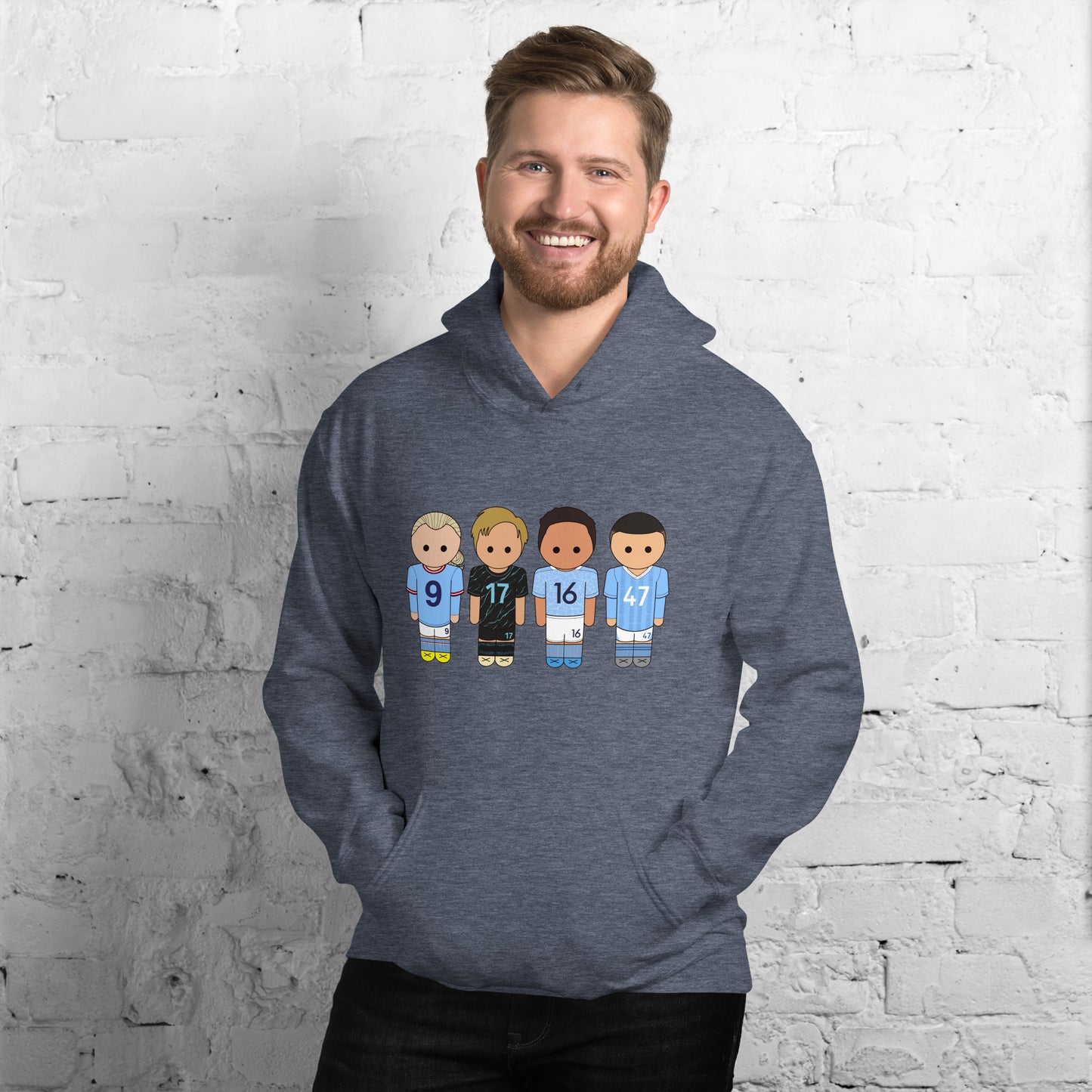 Manchester City Haaland-Foden-De Bruyne-Rodri Unisex Hoodie