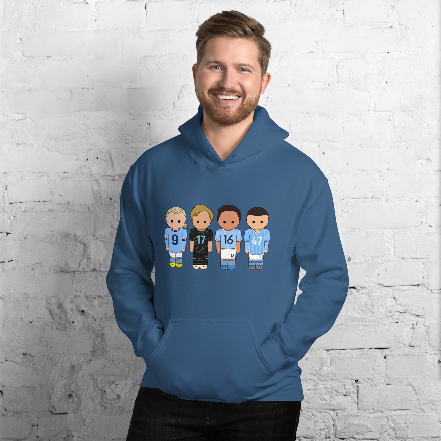 Manchester City Haaland-Foden-De Bruyne-Rodri Unisex Hoodie
