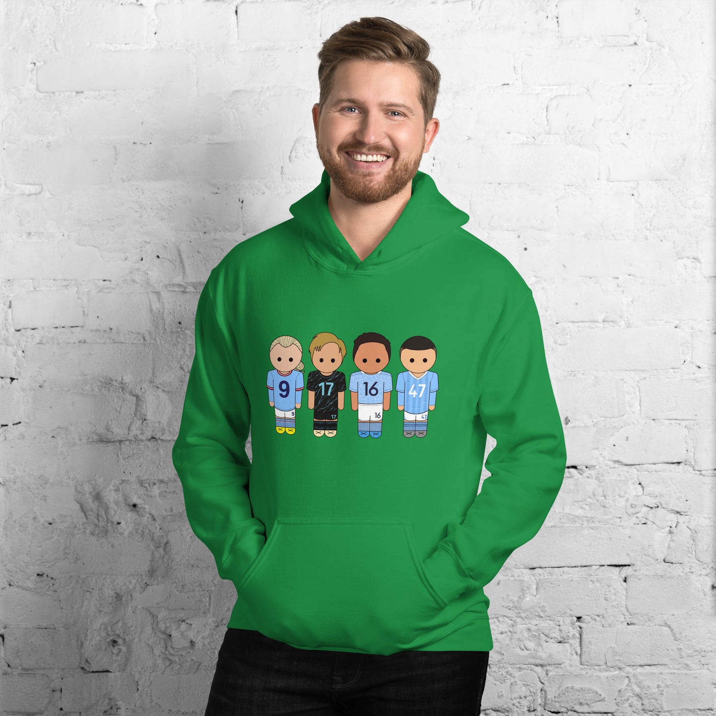 Manchester City Haaland-Foden-De Bruyne-Rodri Unisex Hoodie