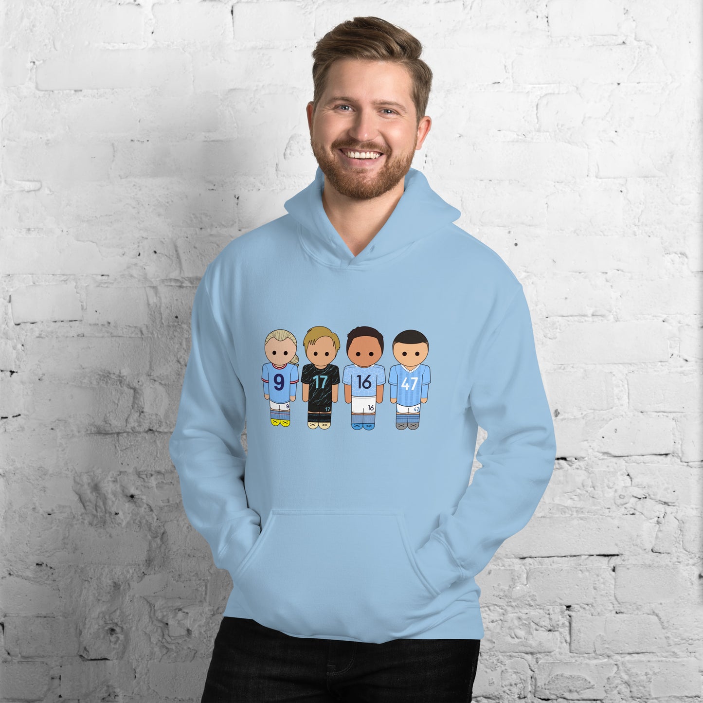 Manchester City Haaland-Foden-De Bruyne-Rodri Unisex Hoodie