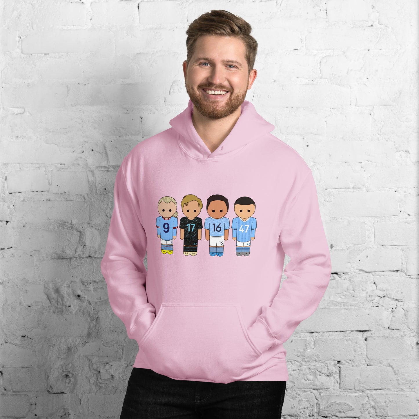 Manchester City Haaland-Foden-De Bruyne-Rodri Unisex Hoodie