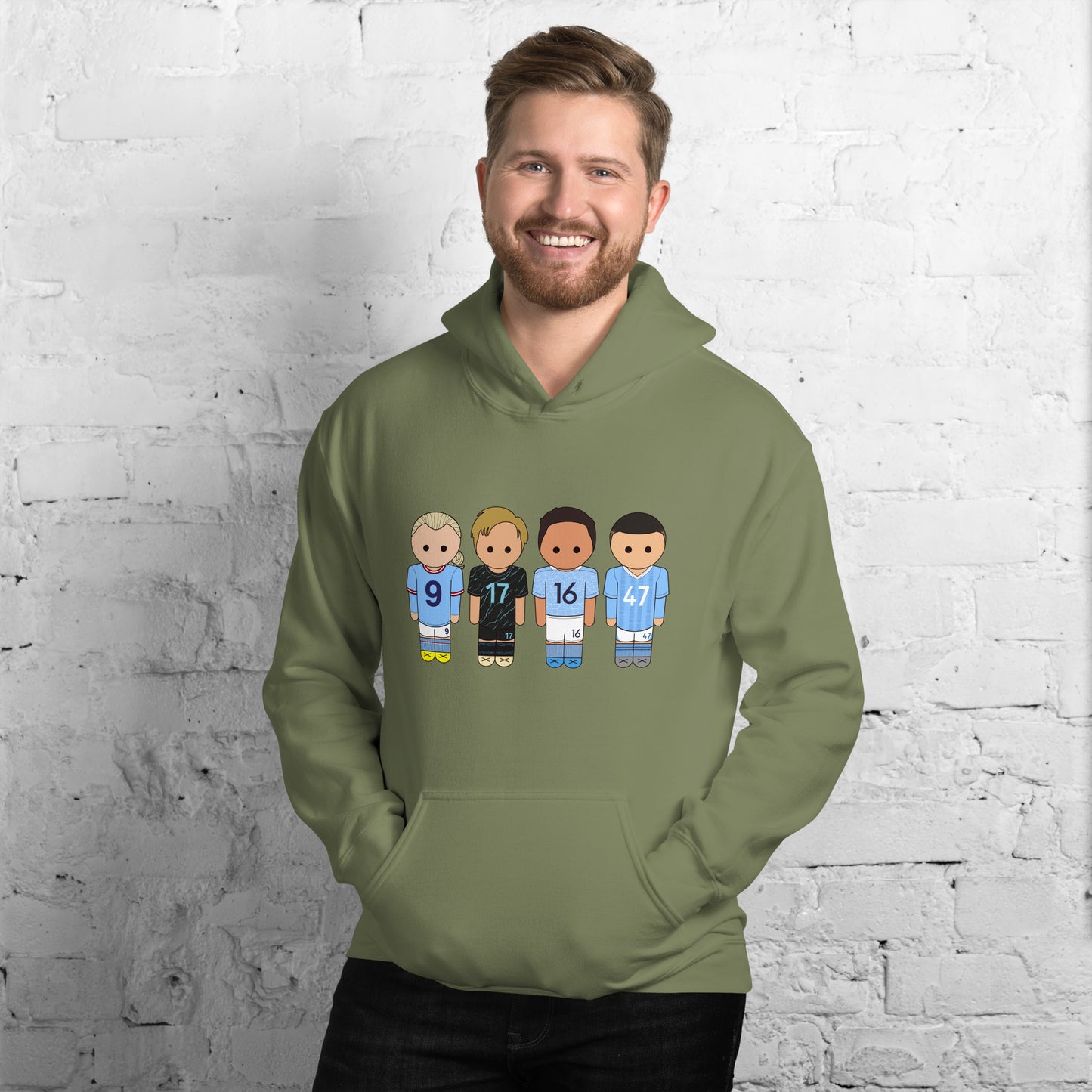 Manchester City Haaland-Foden-De Bruyne-Rodri Unisex Hoodie