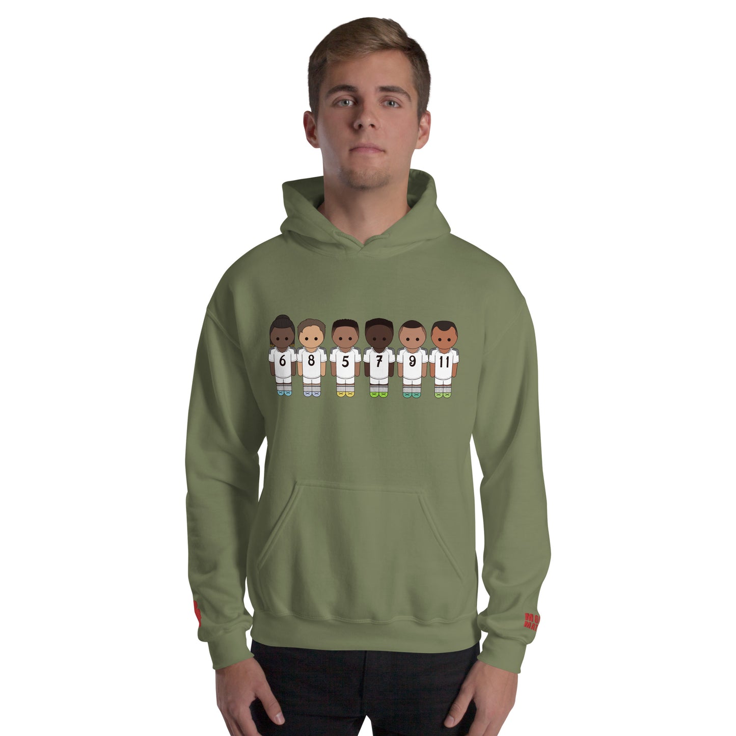 Real Madrid Vini-Camavinga-Fede-Jude-Rodrygo-Mbappe Unisex Hoodie