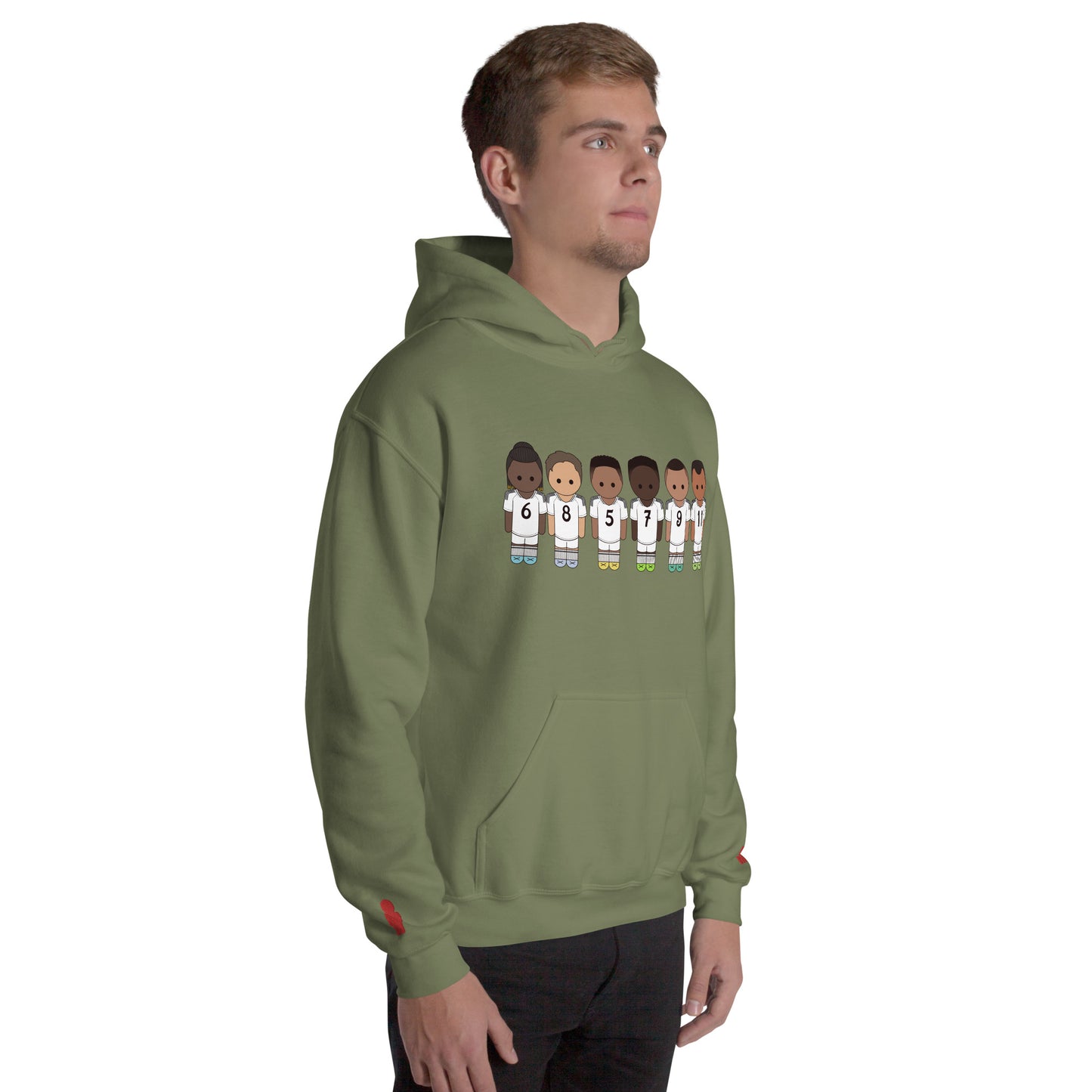 Real Madrid Vini-Camavinga-Fede-Jude-Rodrygo-Mbappe Unisex Hoodie