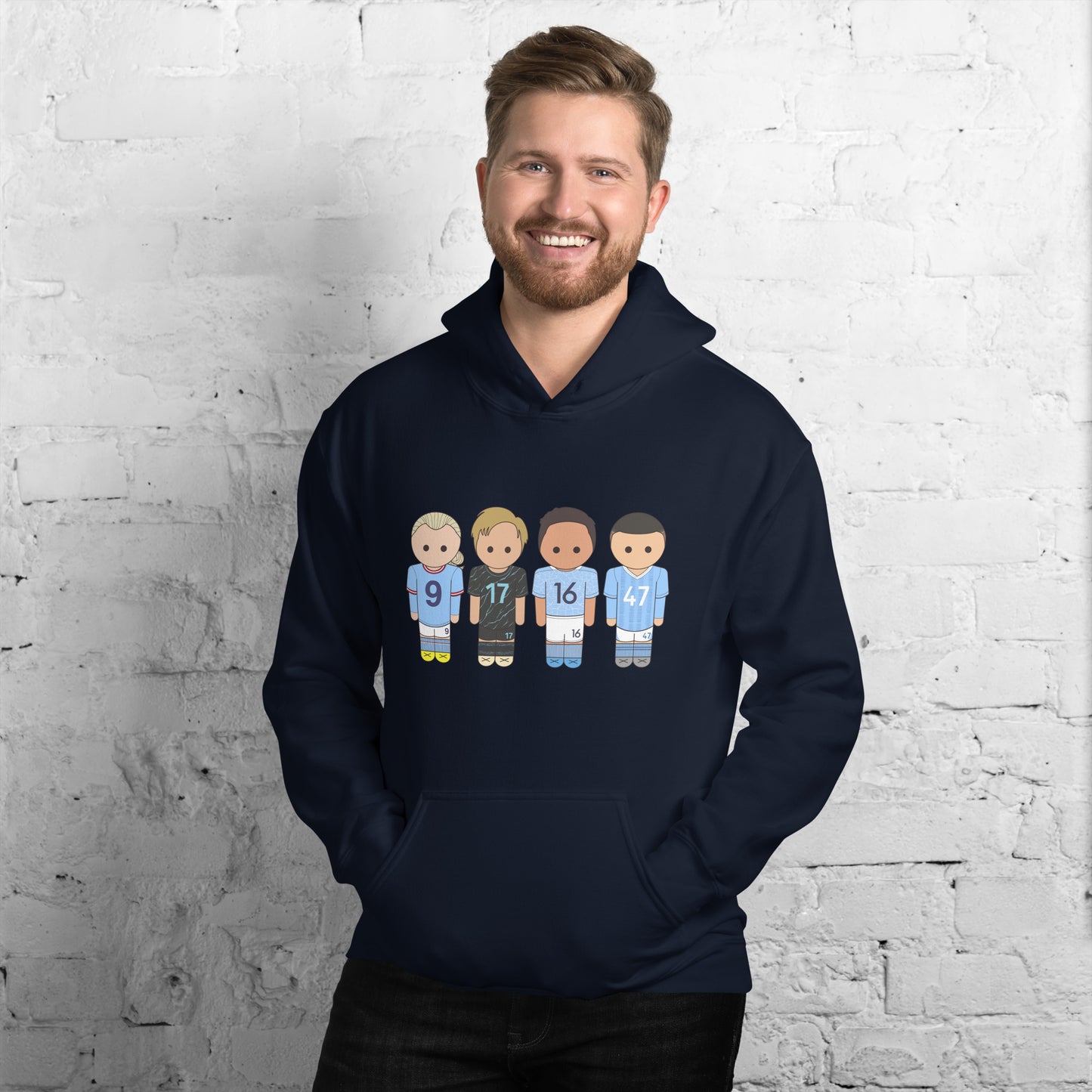 Manchester City Haaland-Foden-De Bruyne-Rodri Unisex Hoodie
