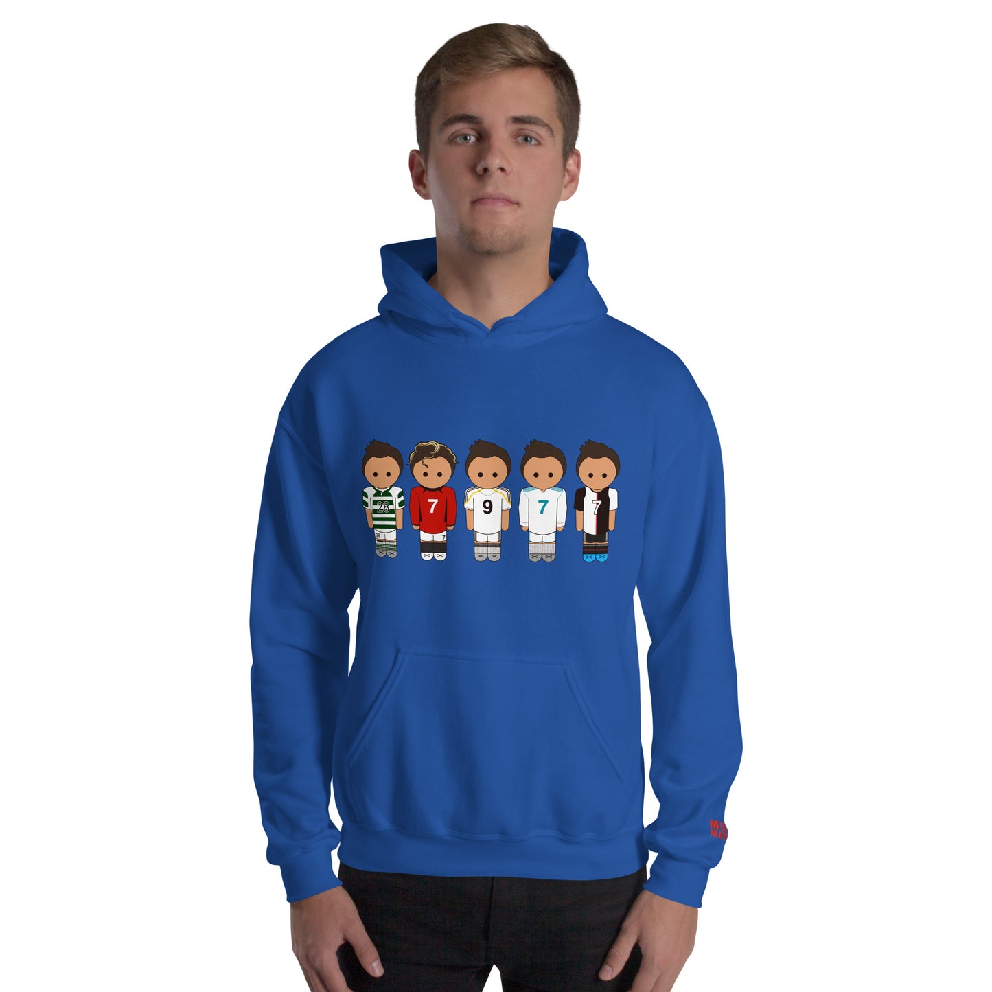 Ronaldo Line Up Manchester United Real Madrid Juventus Unisex Hoodie