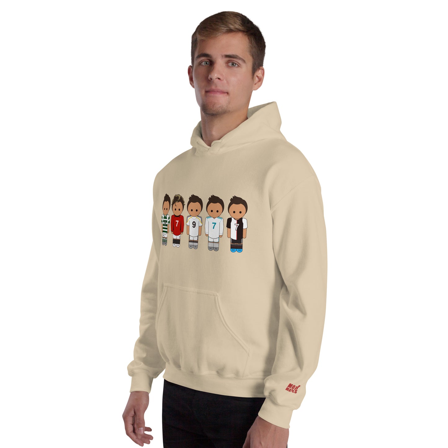 Ronaldo Line Up Manchester United Real Madrid Juventus Unisex Hoodie
