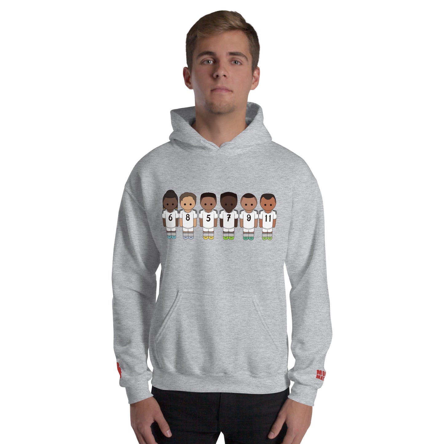Real Madrid Vini-Camavinga-Fede-Jude-Rodrygo-Mbappe Unisex Hoodie
