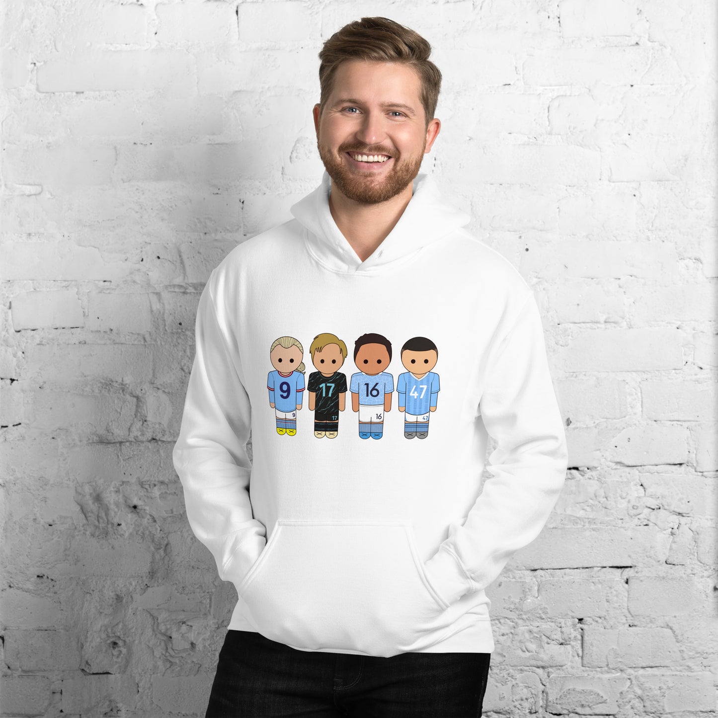 Manchester City Haaland-Foden-De Bruyne-Rodri Unisex Hoodie