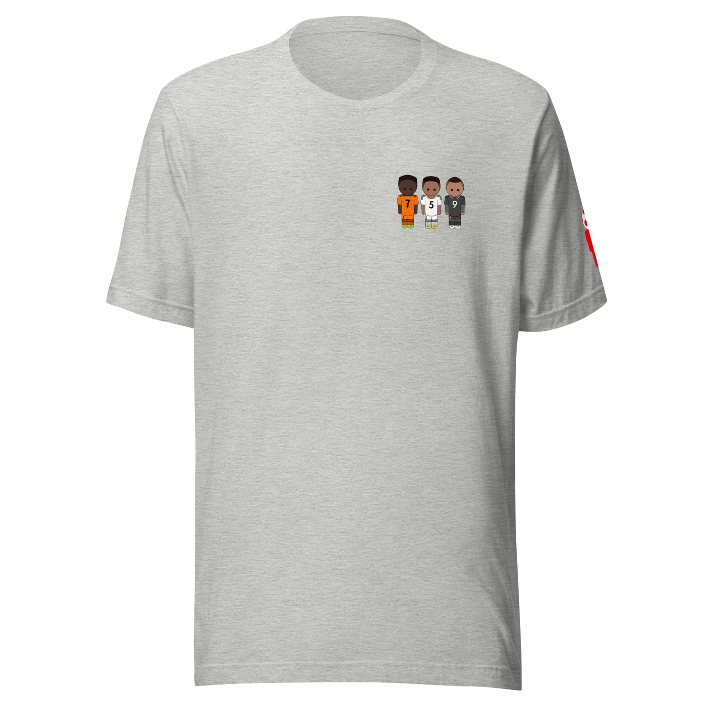 Jude-Vini-Mbappe Left Chest Unisex t-shirt