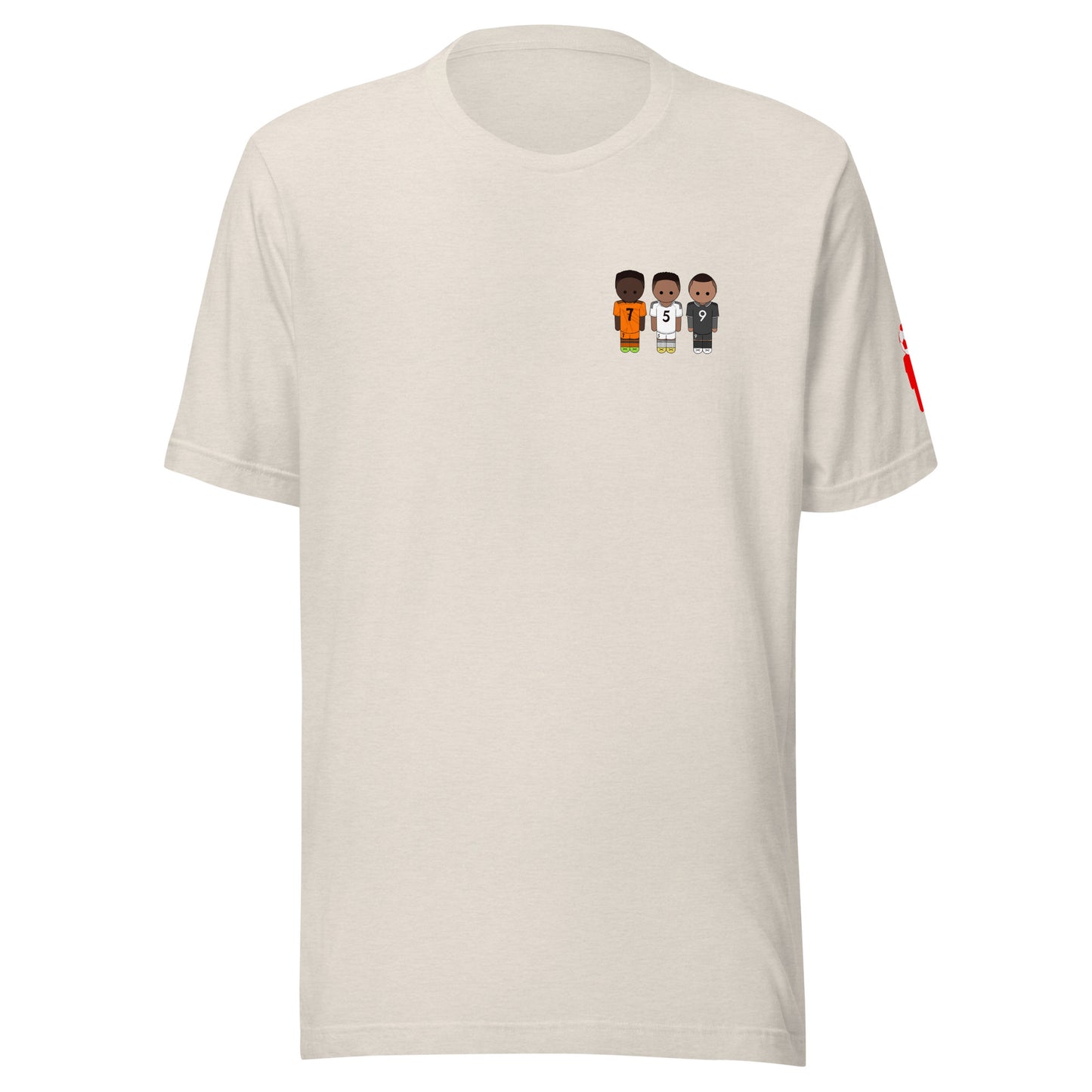 Jude-Vini-Mbappe Left Chest Unisex t-shirt