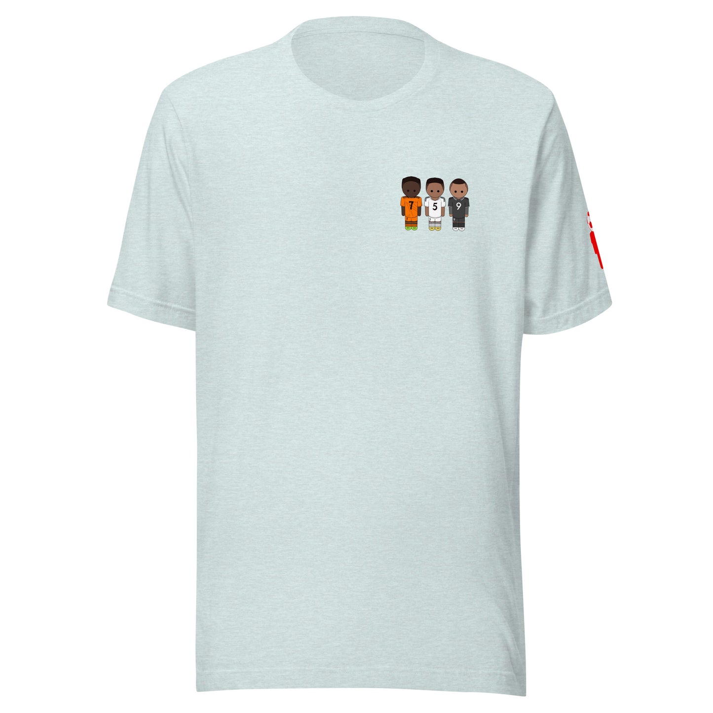 Jude-Vini-Mbappe Left Chest Unisex t-shirt