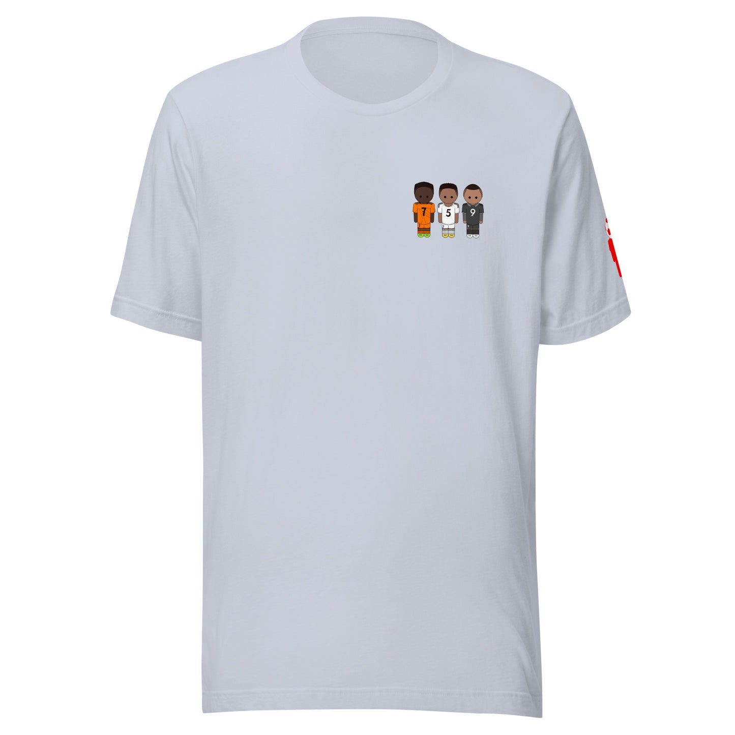 Jude-Vini-Mbappe Left Chest Unisex t-shirt