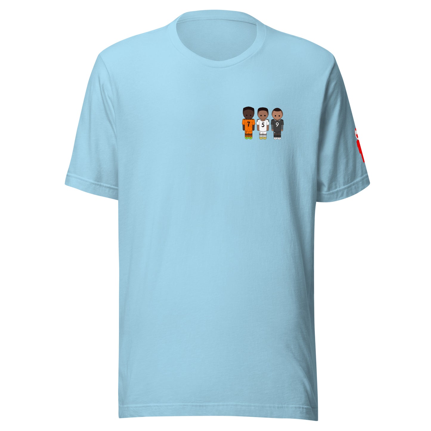 Jude-Vini-Mbappe Left Chest Unisex t-shirt
