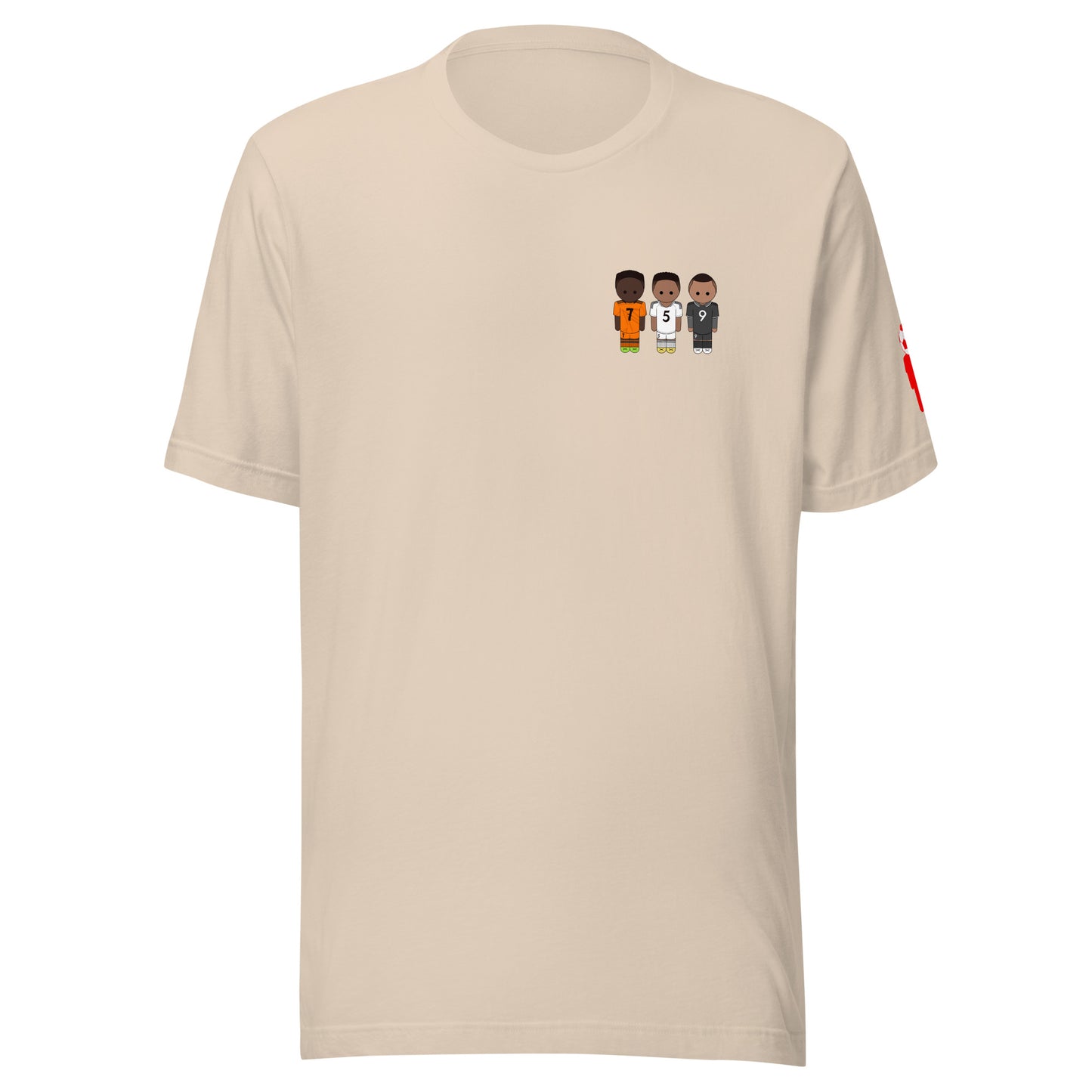Jude-Vini-Mbappe Left Chest Unisex t-shirt