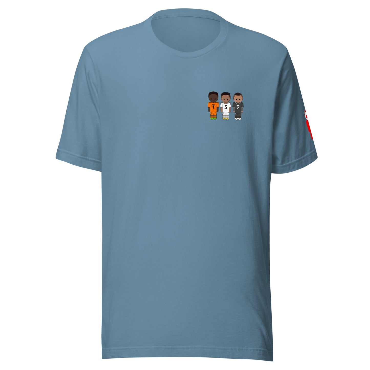 Jude-Vini-Mbappe Left Chest Unisex t-shirt