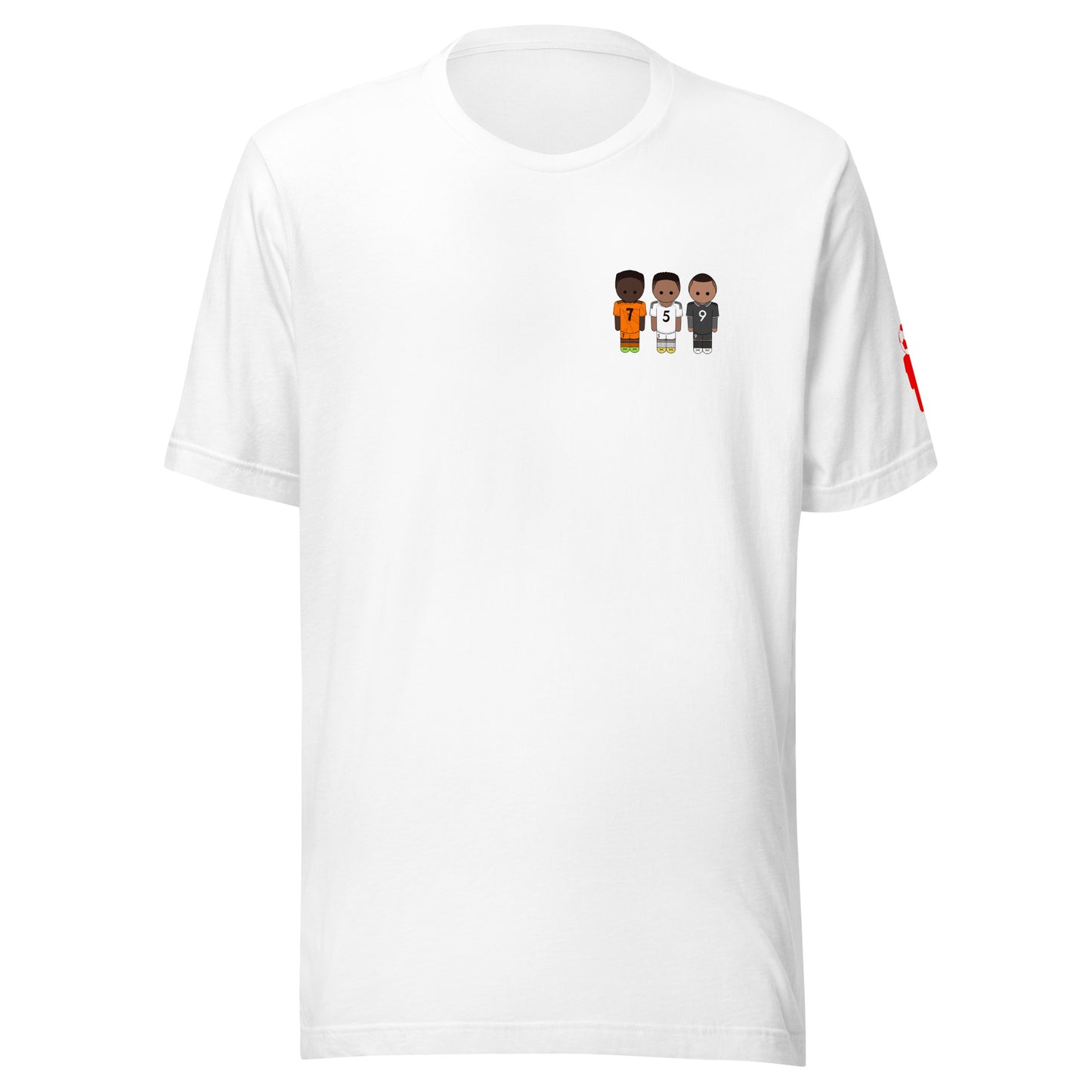 Jude-Vini-Mbappe Left Chest Unisex t-shirt