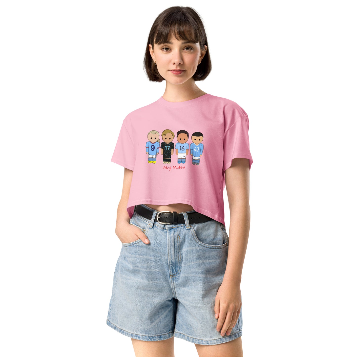 Manchester City Haaland-Foden-De Bruyne-Rodri Women’s crop top