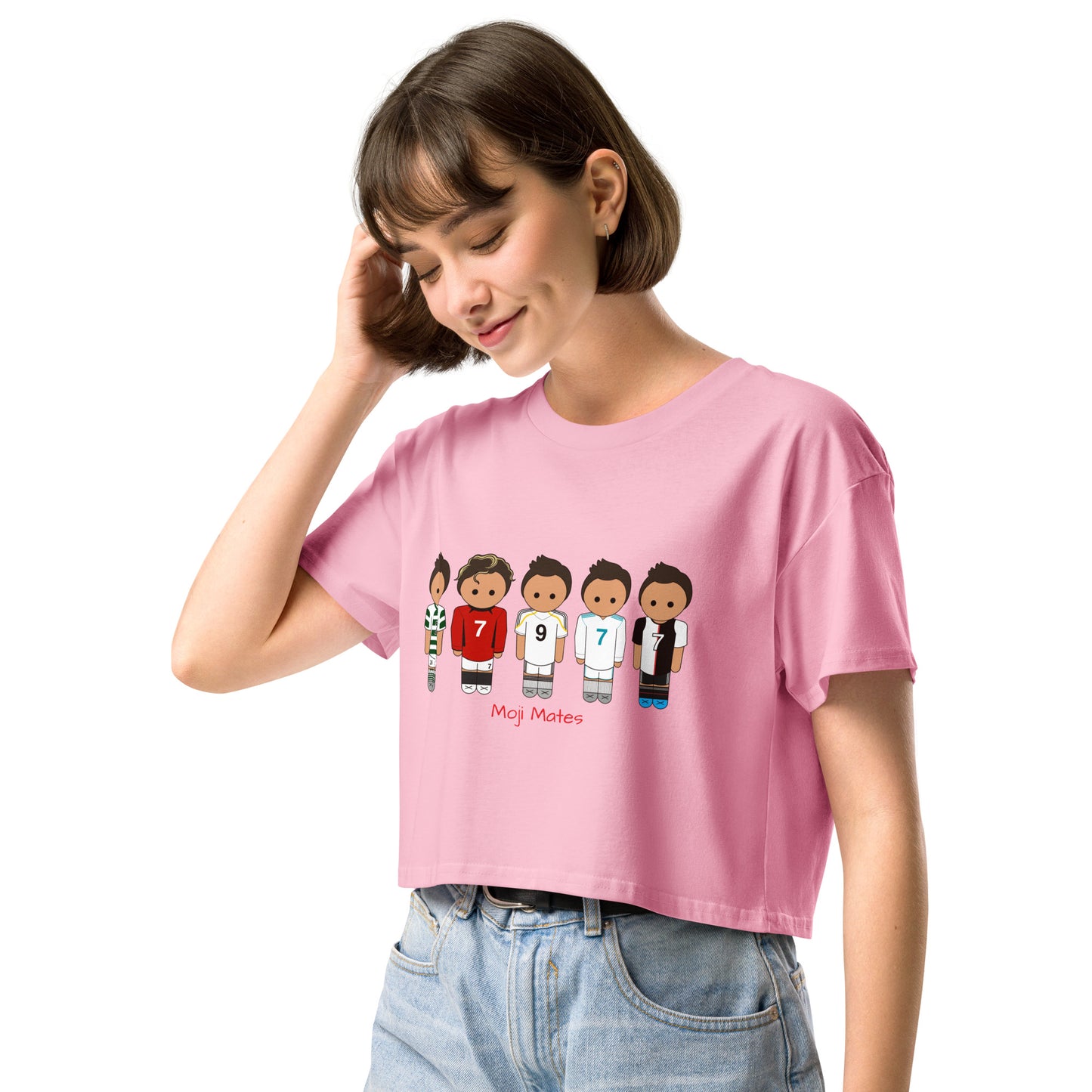 Ronaldo Mash Up Moji Mates Women’s crop top