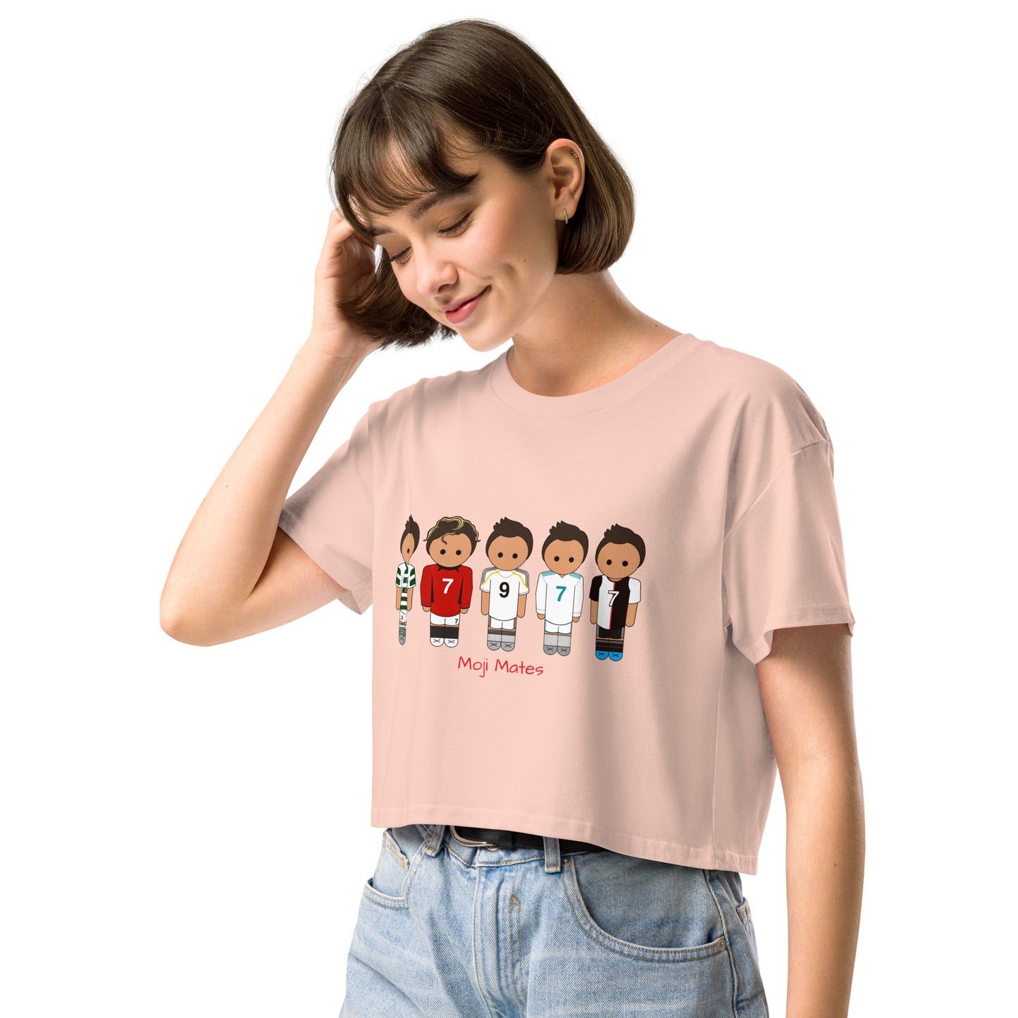 Ronaldo Mash Up Moji Mates Women’s crop top