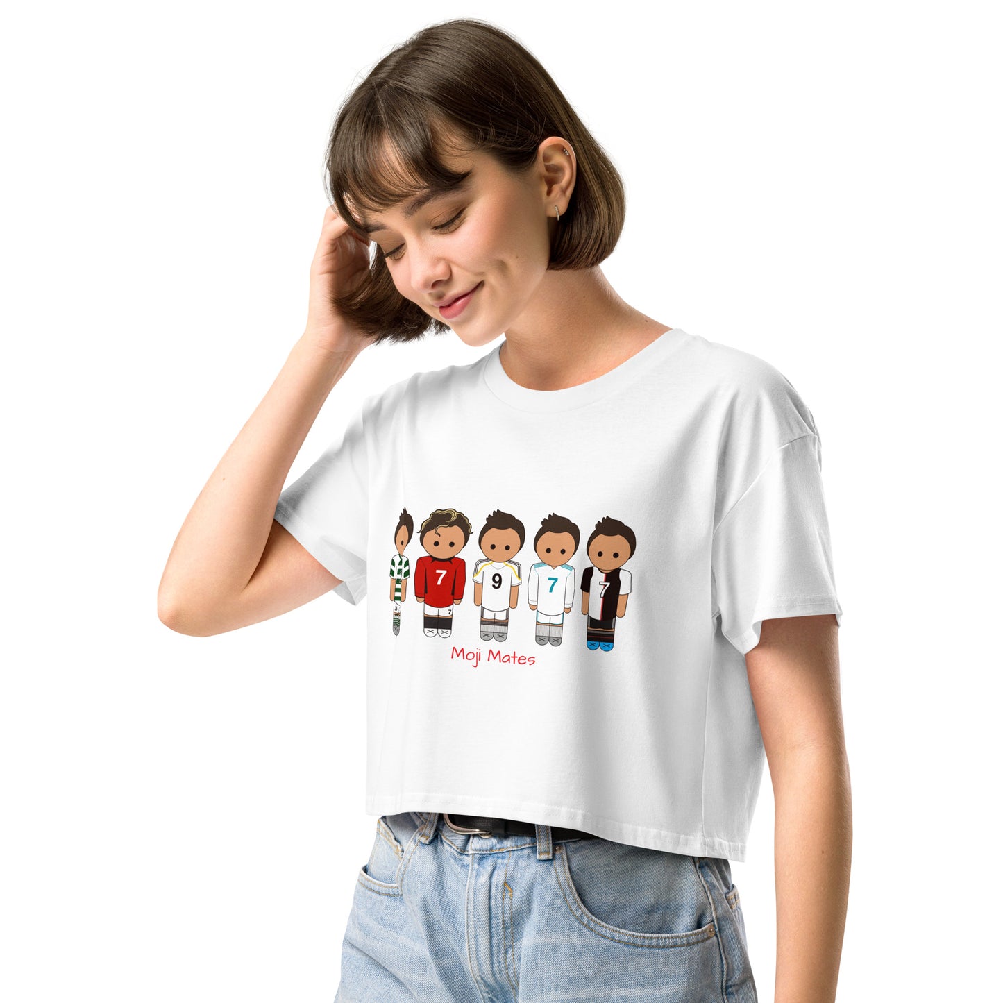 Ronaldo Mash Up Moji Mates Women’s crop top