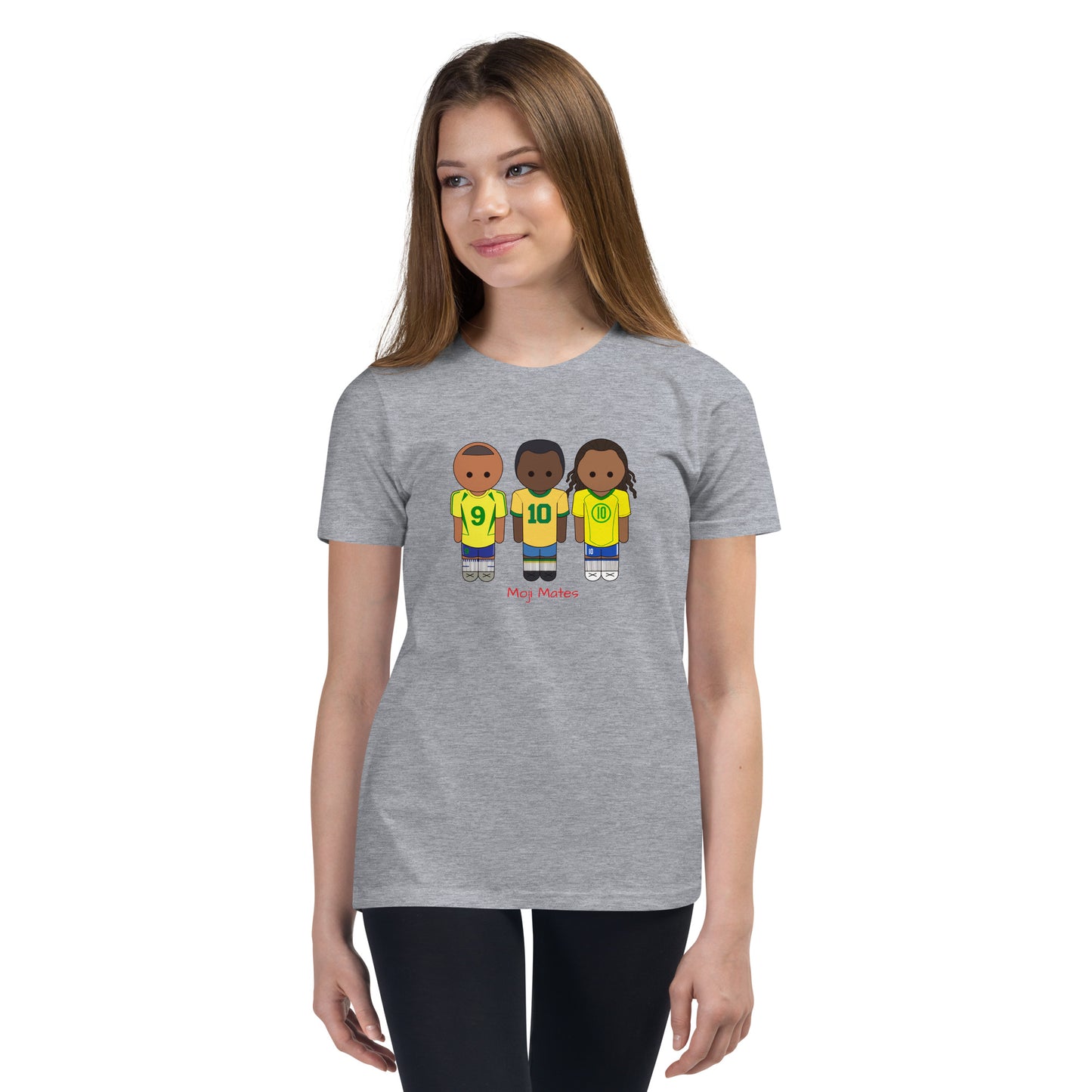R9-Pele-Ronaldihno Youth Short Sleeve T-Shirt