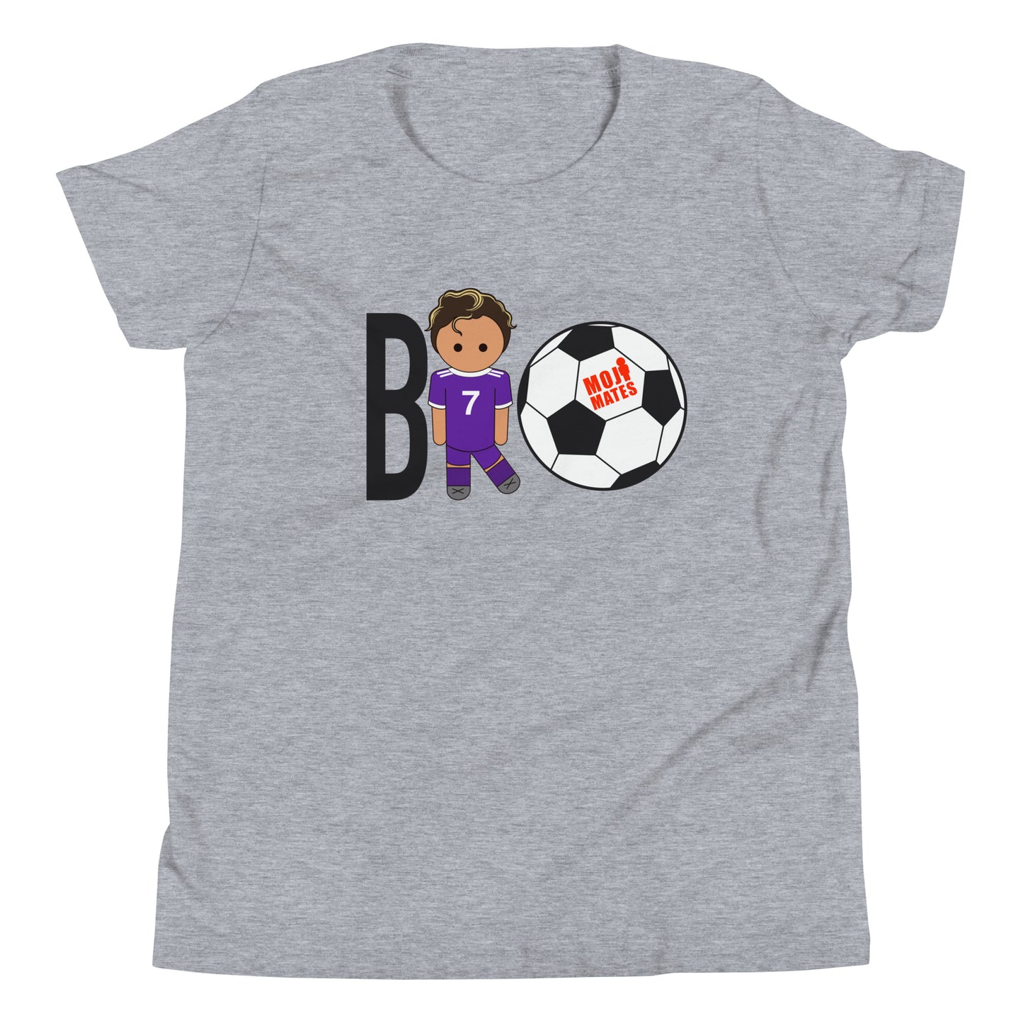 BRO Purple Big Chest Youth Short Sleeve T-Shirt