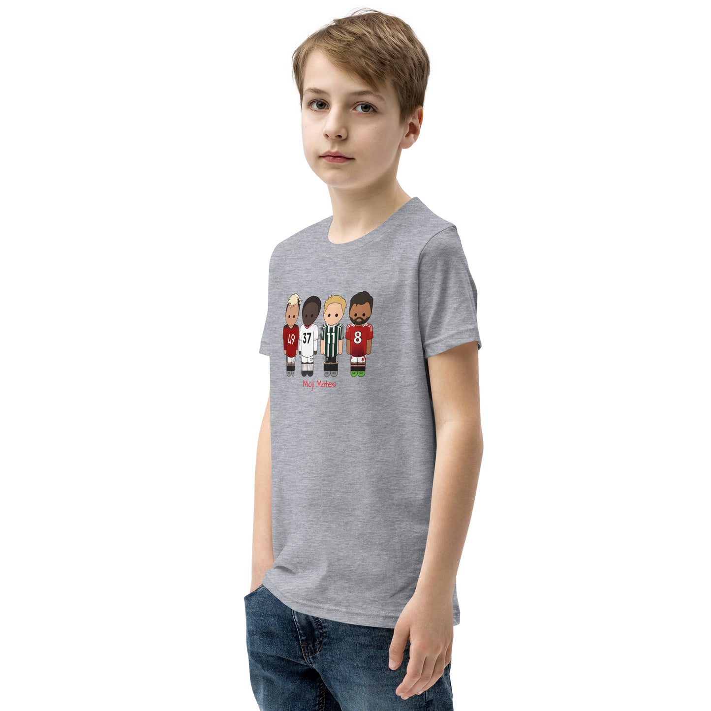 Manchester United Mainoo-Bruno-Hojlund-Garnacho Youth Short Sleeve T-Shirt