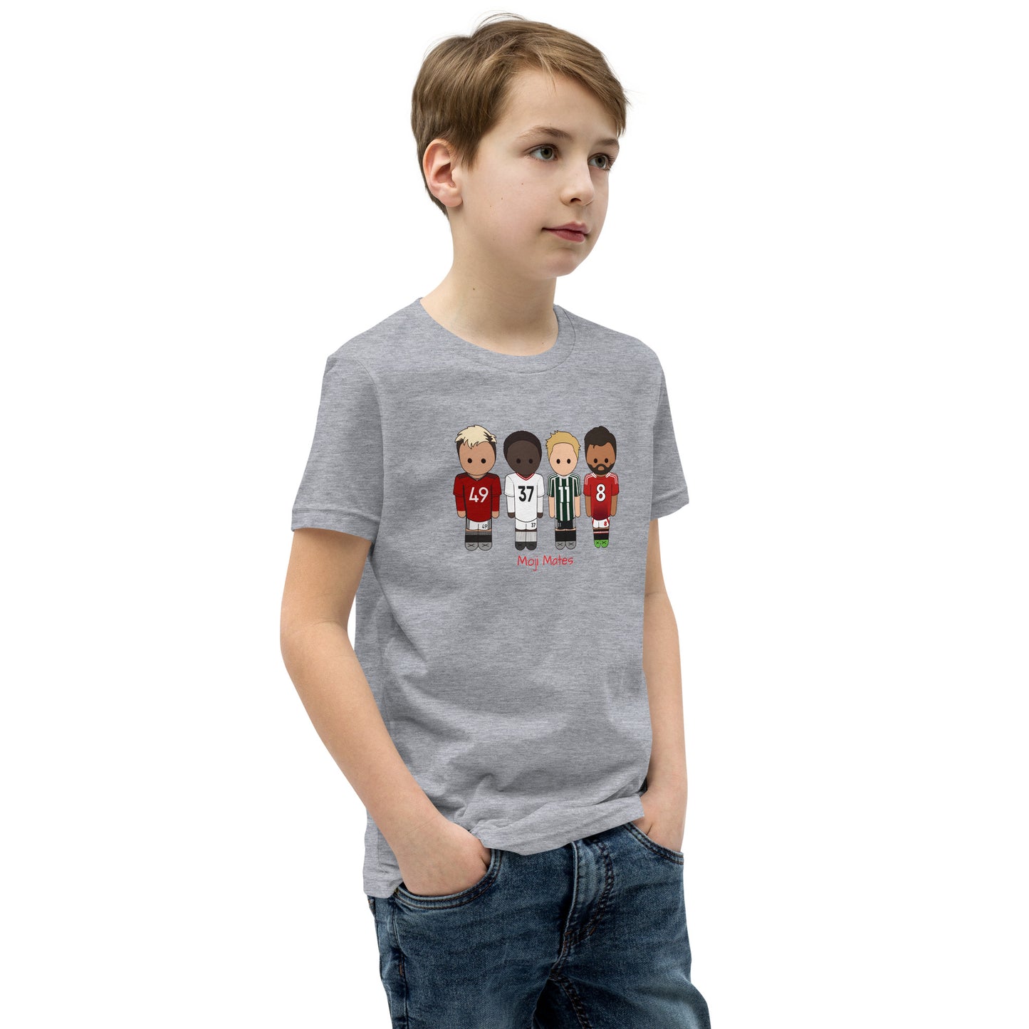 Manchester United Mainoo-Bruno-Hojlund-Garnacho Youth Short Sleeve T-Shirt