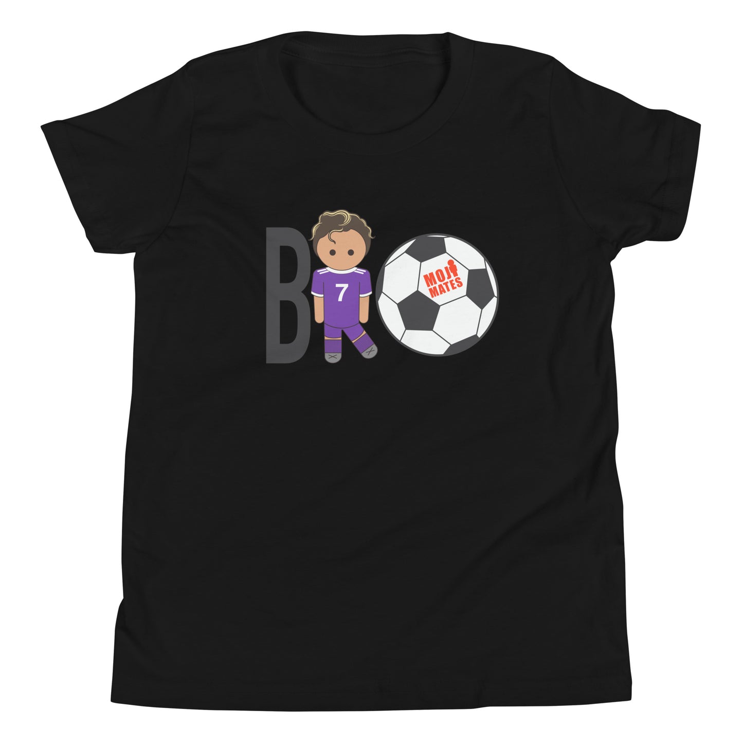 BRO Purple Big Chest Youth Short Sleeve T-Shirt
