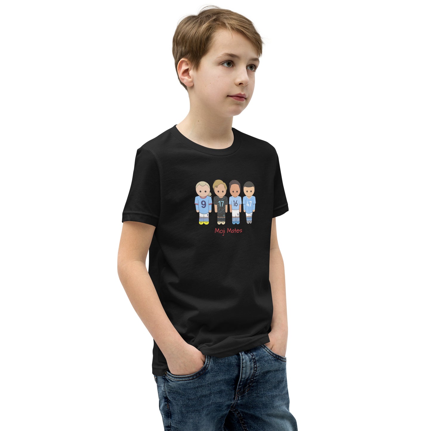 Manchester City Haaland-Foden-De Bruyne-Rodri Youth Short Sleeve T-Shirt