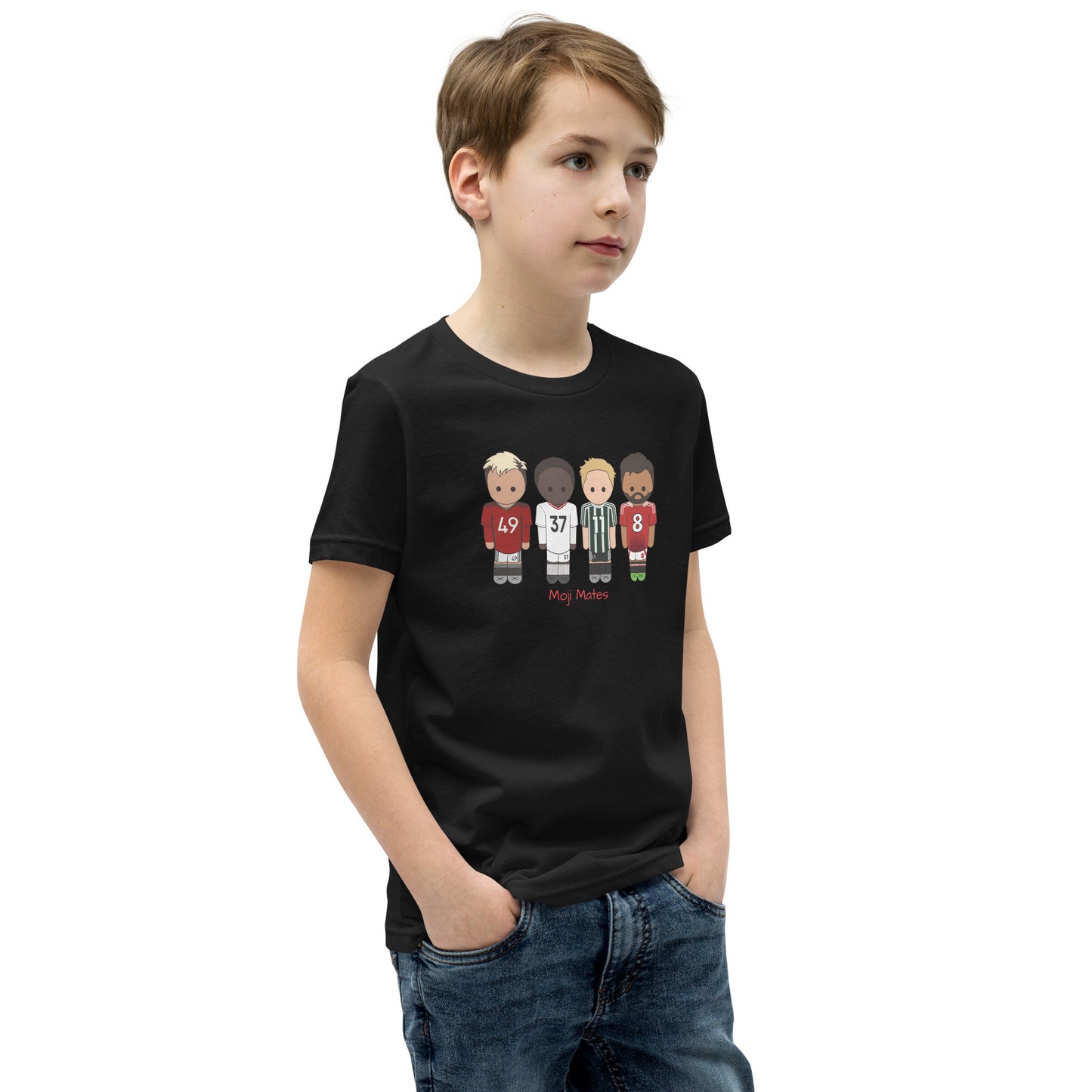 Manchester United Mainoo-Bruno-Hojlund-Garnacho Youth Short Sleeve T-Shirt