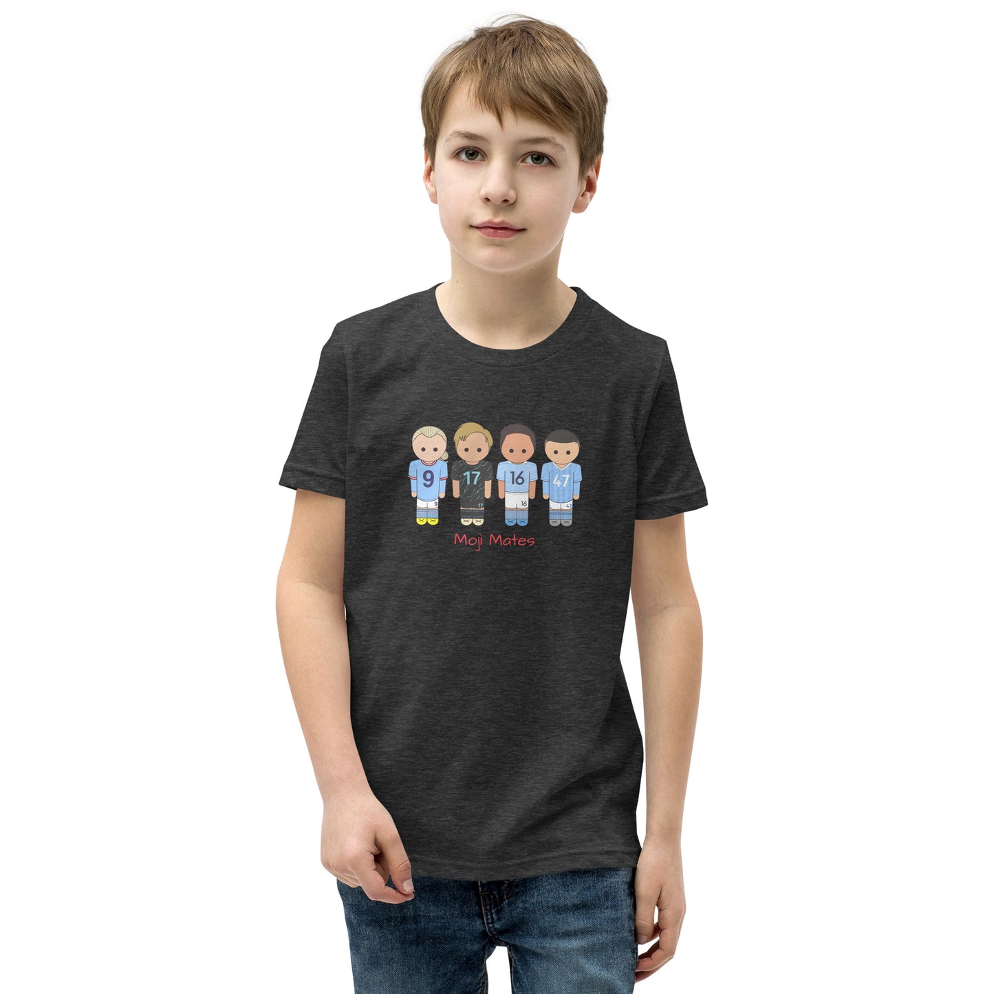 Manchester City Haaland-Foden-De Bruyne-Rodri Youth Short Sleeve T-Shirt