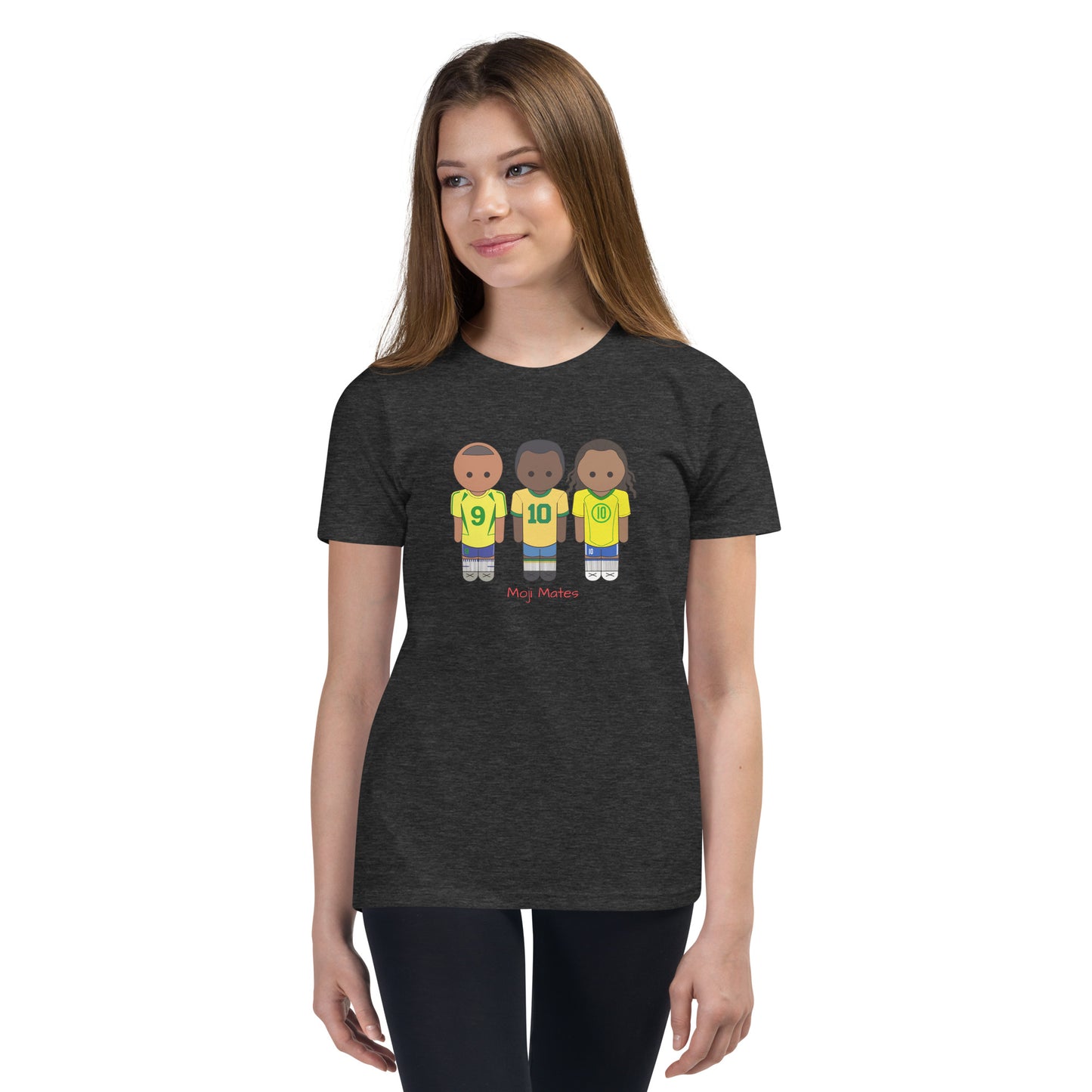 R9-Pele-Ronaldihno Youth Short Sleeve T-Shirt